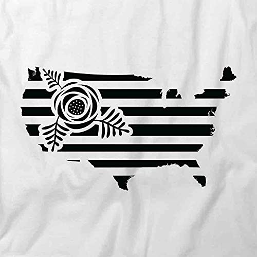 American Graphic Printed T-Shirt - White Cotton Tee for Men & Women | Casual Wear, Street Style, Everyday Outfit