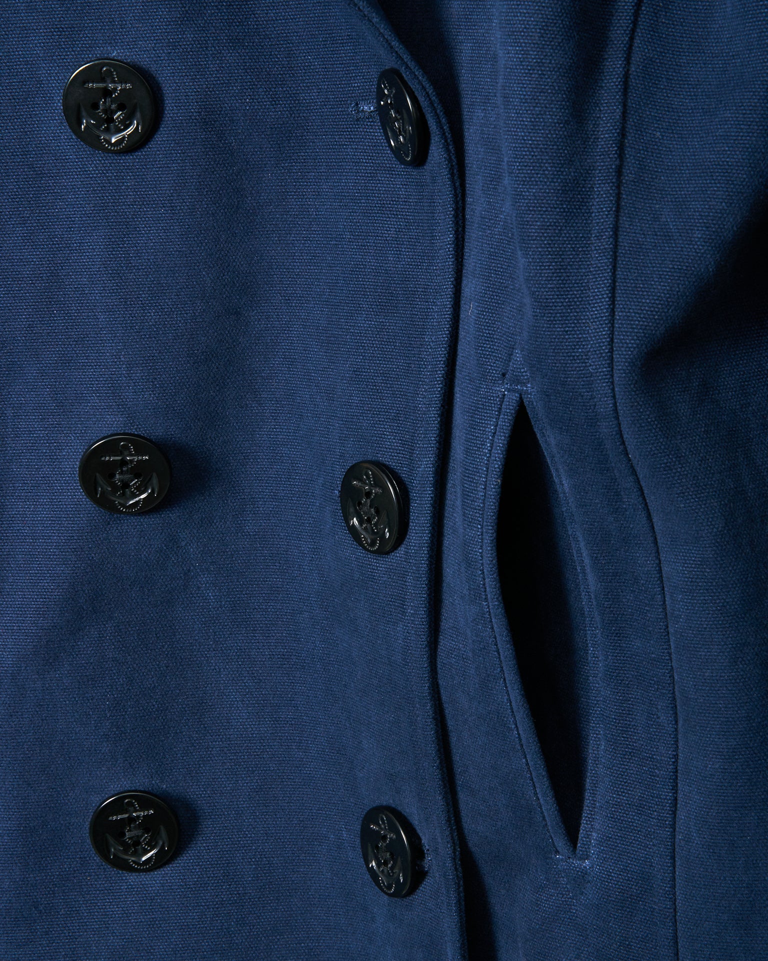 Navy Blue Women's Cropped Peacoat Jacket - Stylish Winter Outerwear for Casual & Office Wear