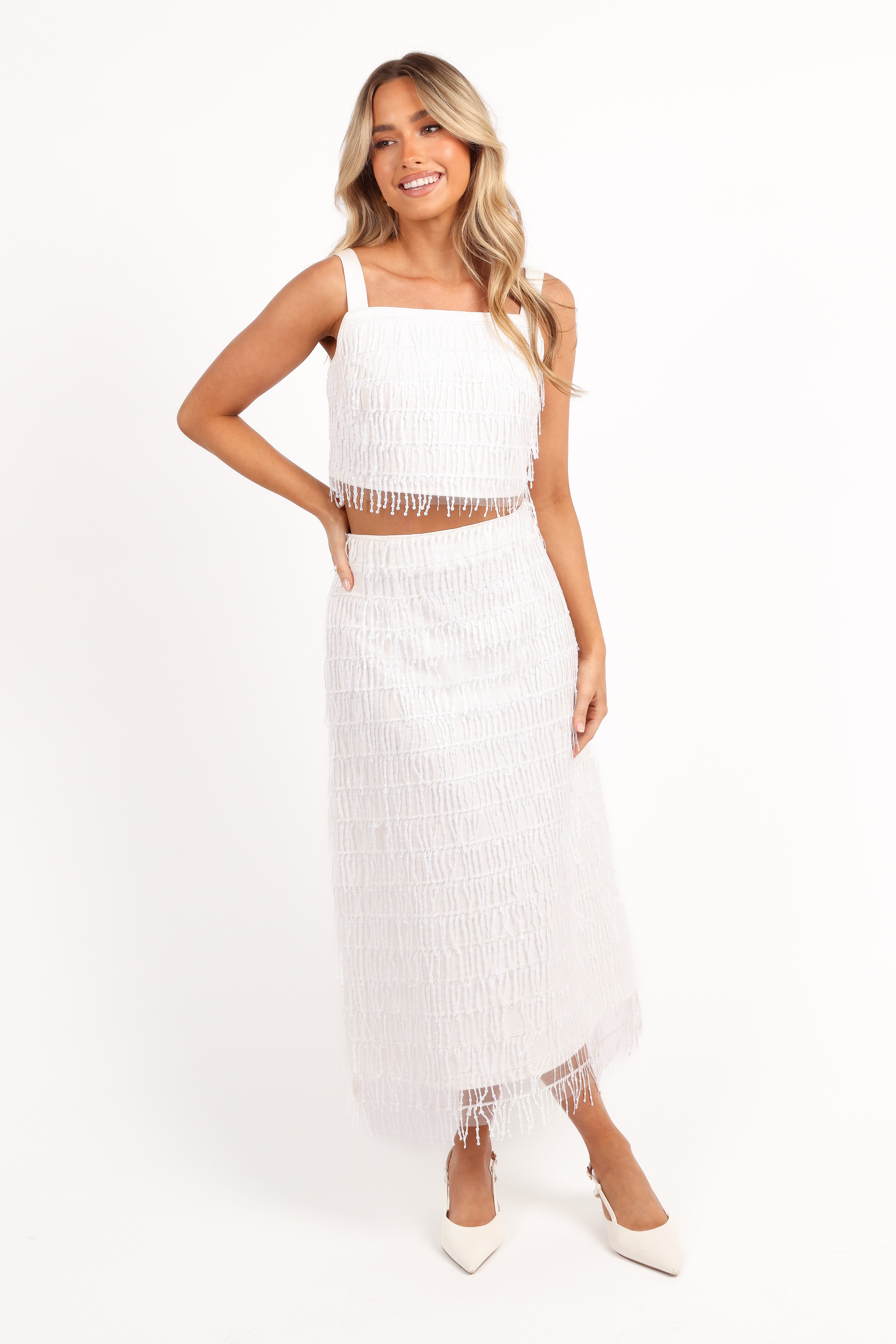 Allure Two Piece Set - Women's White Lace Bralette & Panty Set | Comfortable & Sexy Lingerie for Date Night & Special Occasions