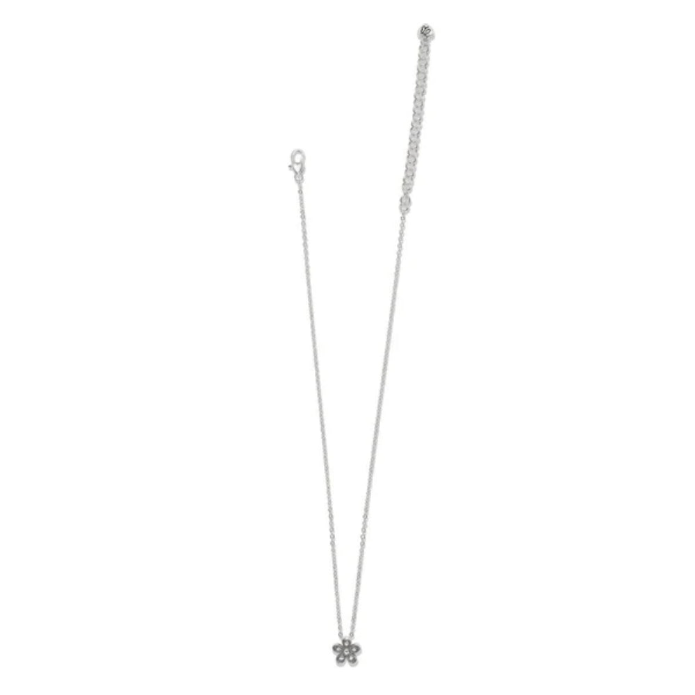 Brighton Enchanting Flower Necklace in Sterling Silver - Elegant Jewelry Gift for Women, Perfect for Weddings, Anniversaries & Special Occasions