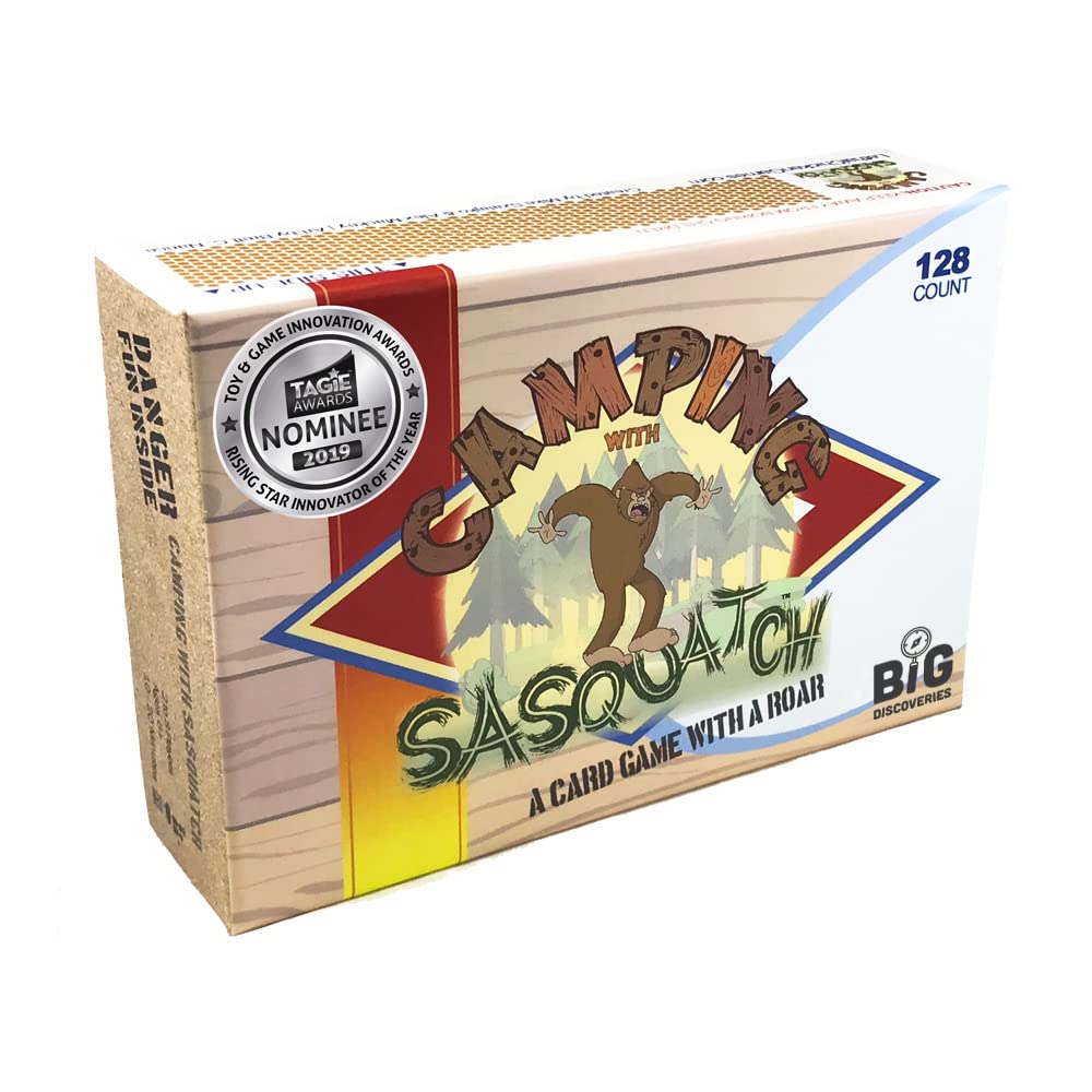 Big Discoveries Camping with Sasquatch 128-Count Family Card Game - Fun Rummy & Slapjack for Kids, Teens & Adults | Perfect for Camping Trips, Family Game Nights & Outdoor Adventures