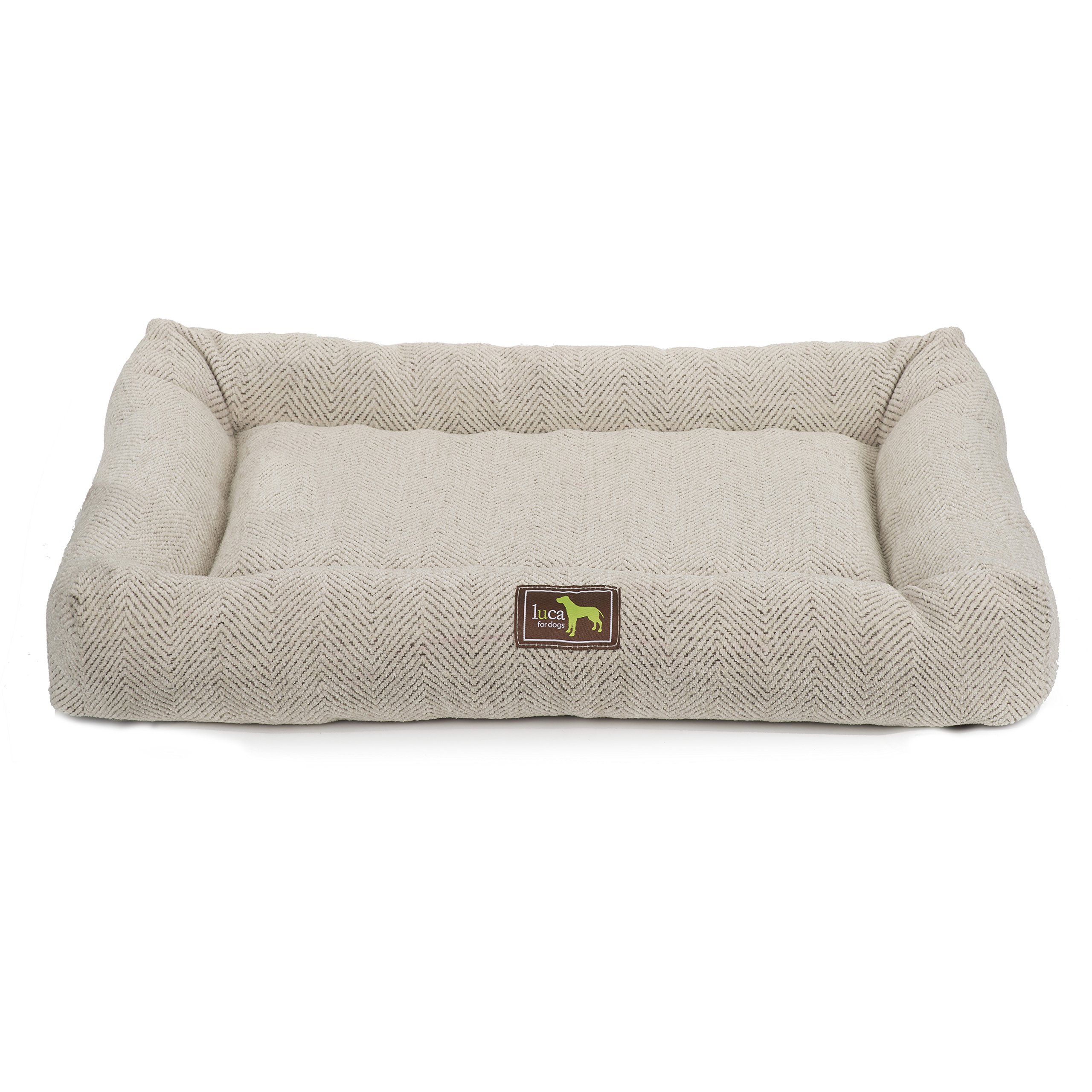 Luca Soft Plush Crate Cuddler Dog Bed - Cozy & Washable Pet Bed for Small to Medium Dogs - Perfect for Crates, Kennels & Travel Use