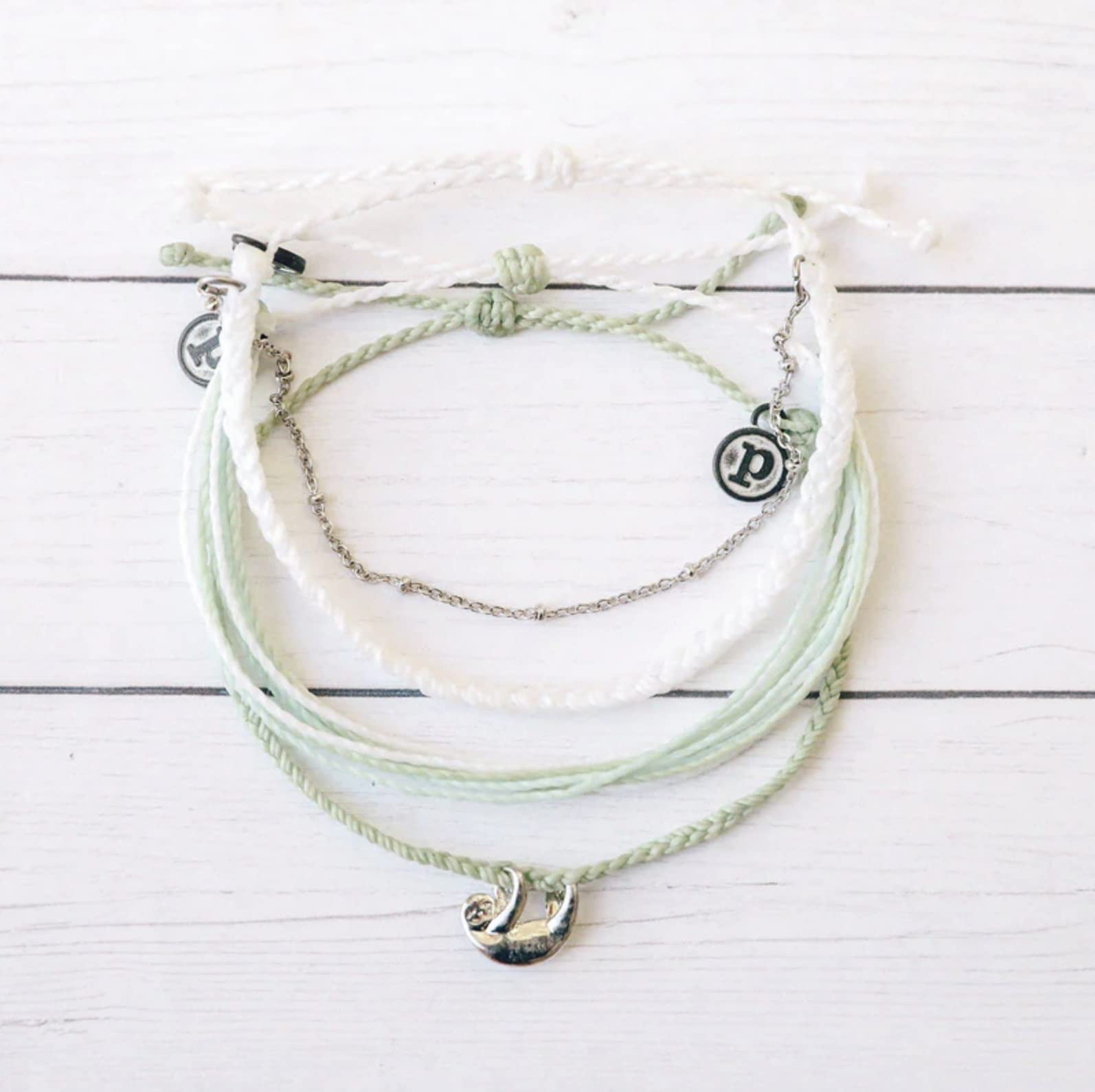 Pura Vida Save the Sloths Bracelet Pack - Handmade Adjustable Stackable Bracelets for Women - Set of 3 Multicolor Beaded Bracelets - Perfect for Casual Wear, Beach Outfits & Boho Fashion