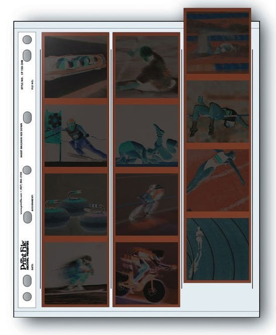 Archival Storage Pages for 6x6cm (120) Film Negatives - 25 Pack | Holds 3 Strips of 4 Frames | Vertical Orientation for Binders & Hangers | Perfect for Photo Preservation & Darkroom Organization