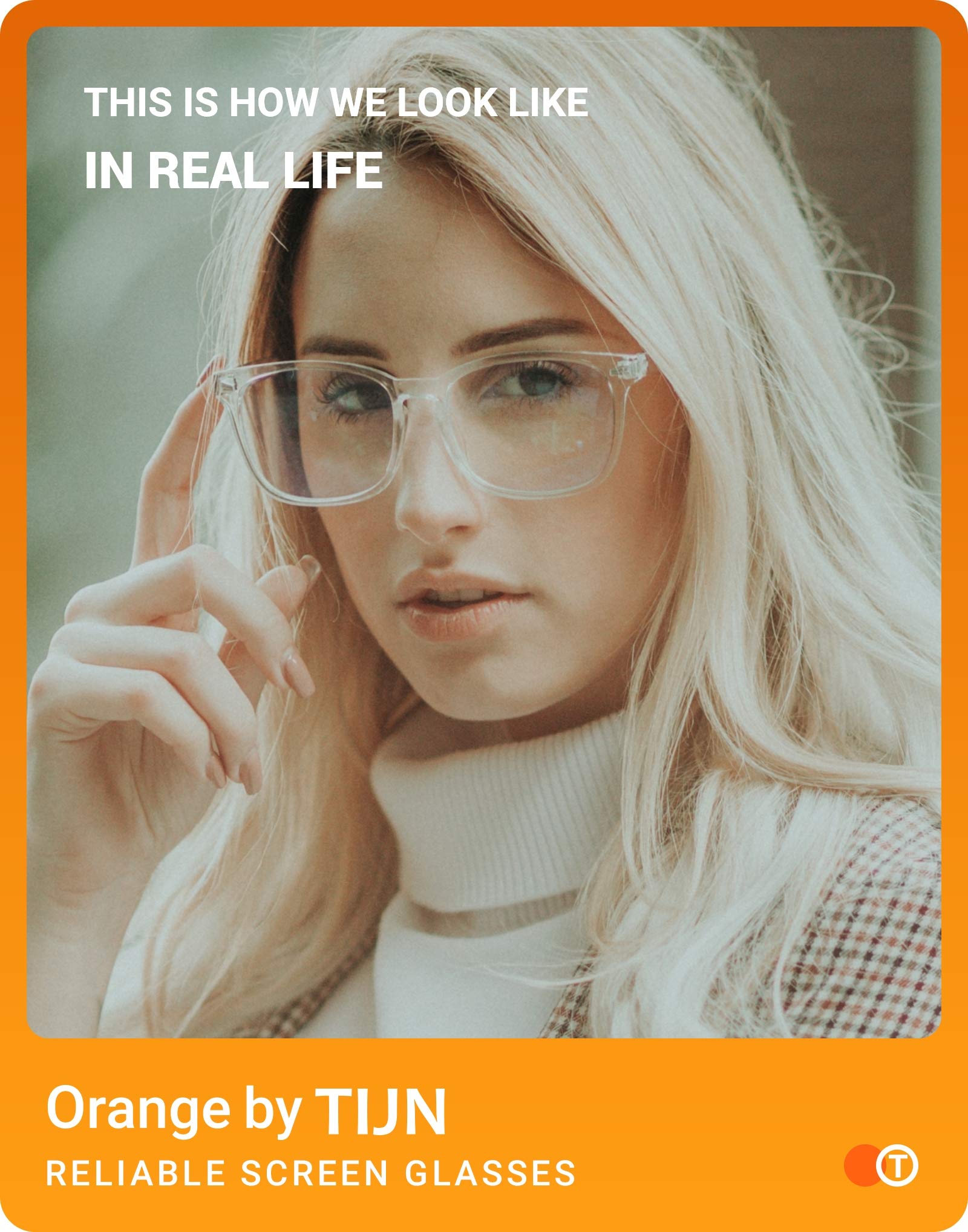 TIJN Blue Light Blocking Gaming Glasses for Women & Men - Anti Eyestrain, Anti UV Glare Computer Glasses - Reduce Digital Eye Fatigue for Gamers, Office Workers & Students (Transparent Frame)