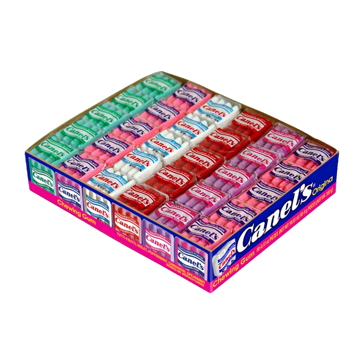 Original Canels Chewing Gum - 4 Pack (60 Pieces per Box) | Fresh Breath, Long-Lasting Flavor | Perfect for Office, Travel & On-the-Go