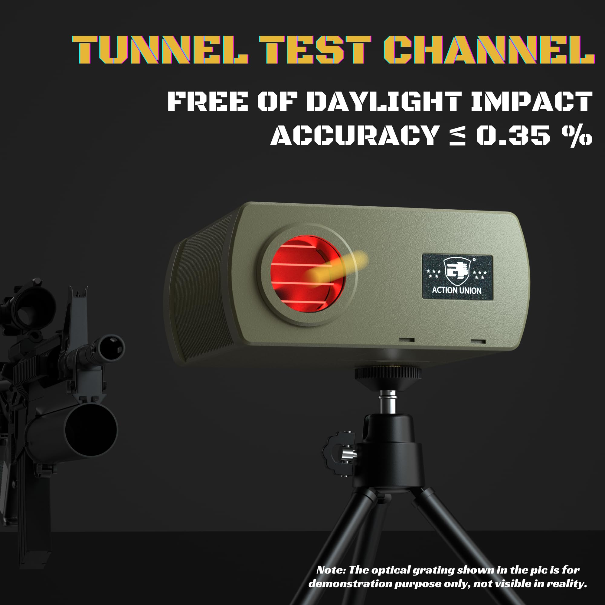 High Power Airsoft Chronograph - Ballistic Shooting Speed Tester for Paintball & Air Rifle | Measure MPS/FPS & Joules | Perfect for Target Practice & Field Testing