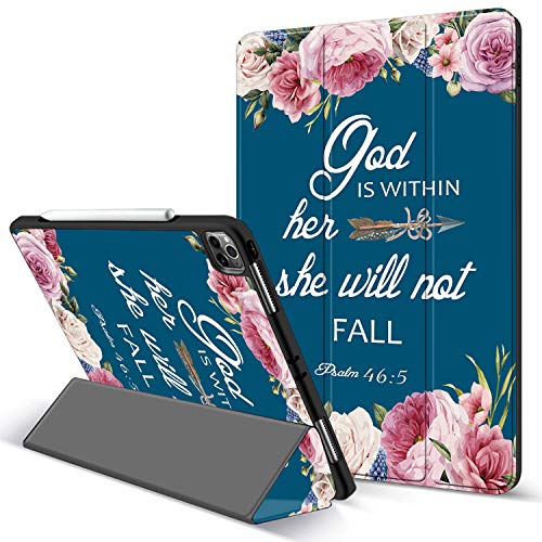 Bible Verses Psalm 46:5 with Pink Flower