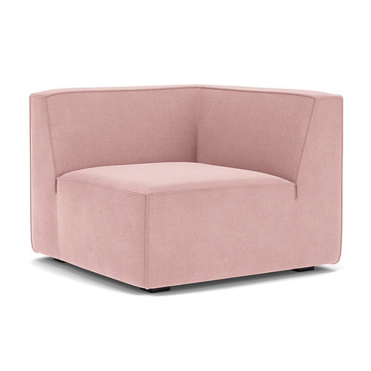 Modern Dane Fabric 1-Seater Left Corner Modular Sofa - Compact Sectional Couch for Small Living Rooms & Apartments