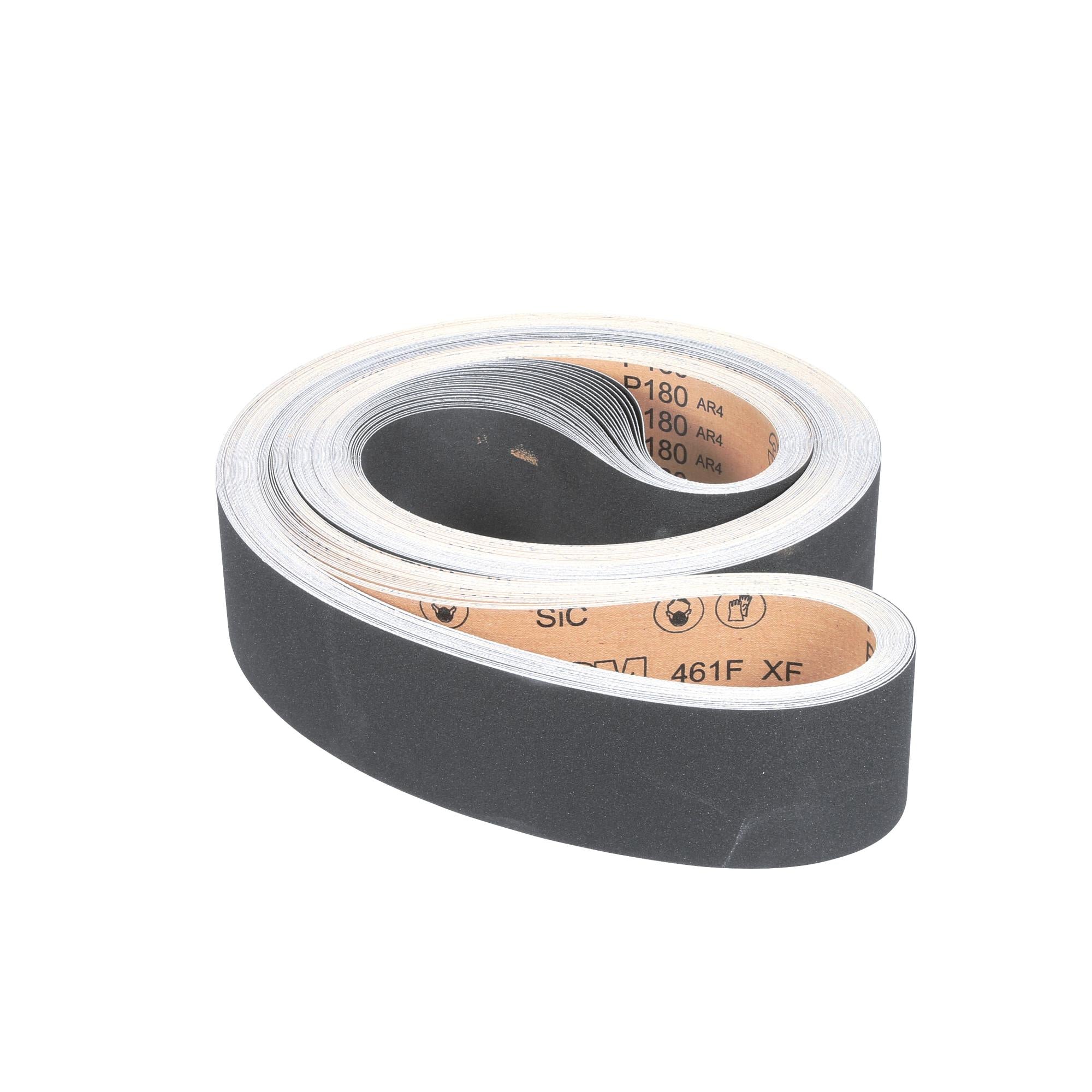 3M 461F Cloth Sanding Belt - P180 Grit, 4