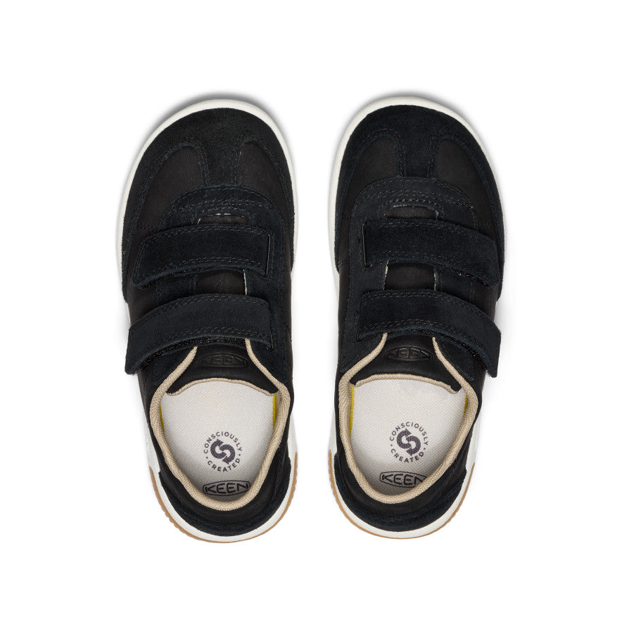 KNX T Toe Sneakers for Big Kids - Black/Star White | Comfortable & Stylish School Shoes for Boys & Girls