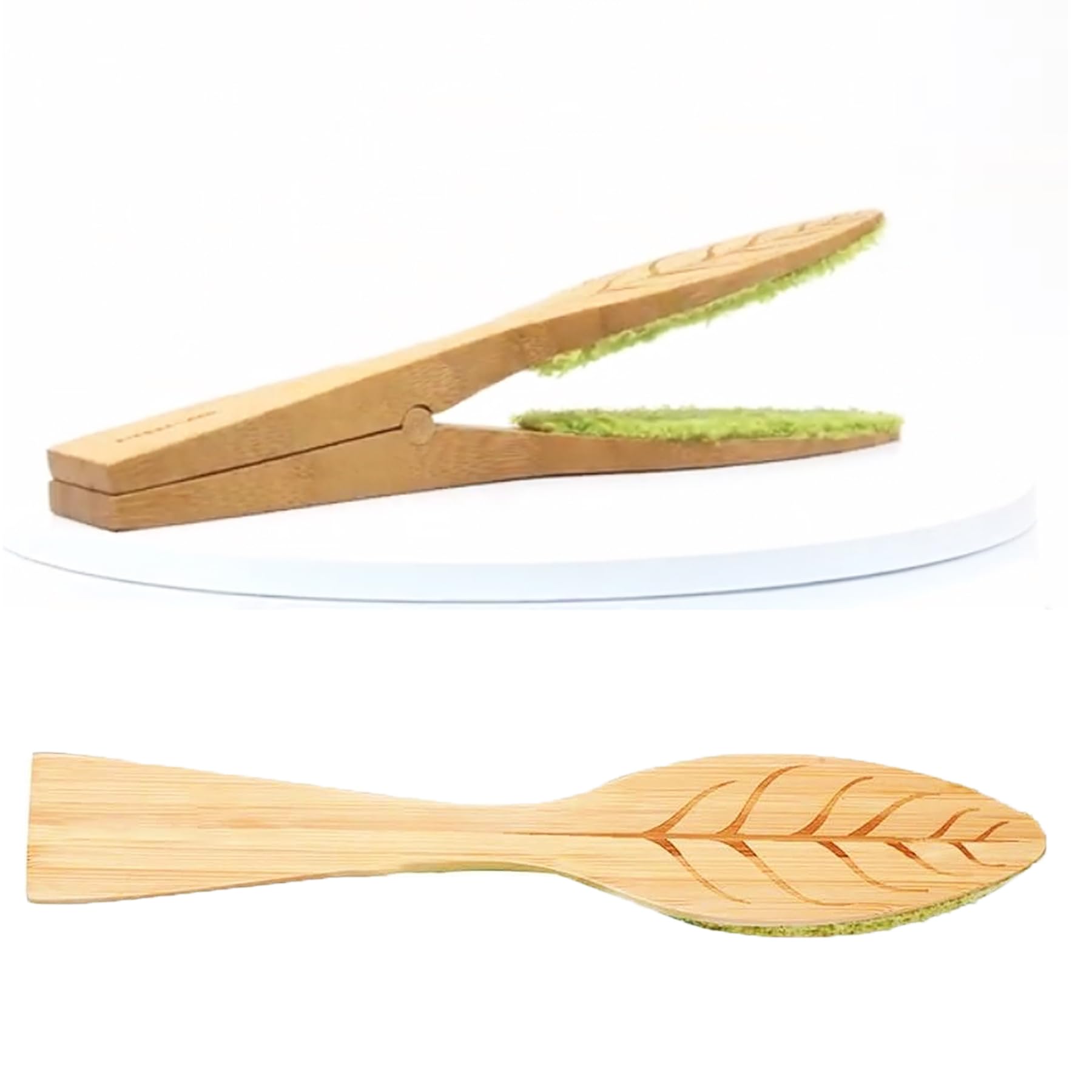 Leaf Cleaning Tongs for House Plants - Dual-Sided Leaf Lint Cleaner with Ergonomic Leaf-Shaped Design | Perfect for Indoor Plants, Succulents, and Tropical Foliage Care