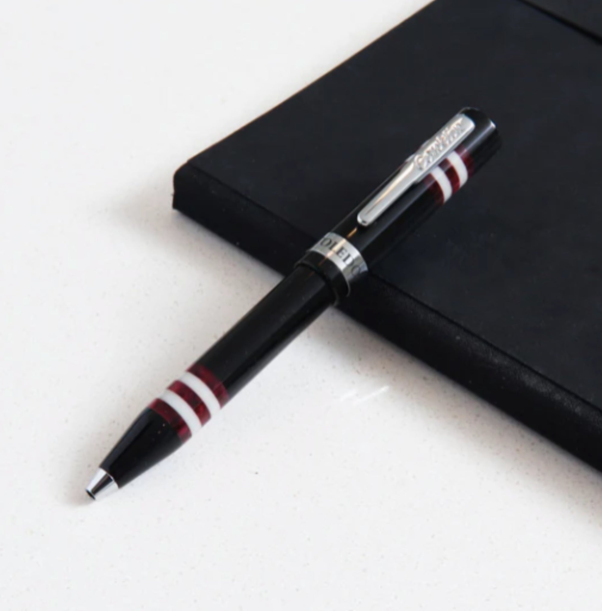 Conklin Toledo Burgundy Ballpoint Pen - Premium Writing Instrument for Office, Business & Gifts - Elegant Design for Professionals & Pen Collectors