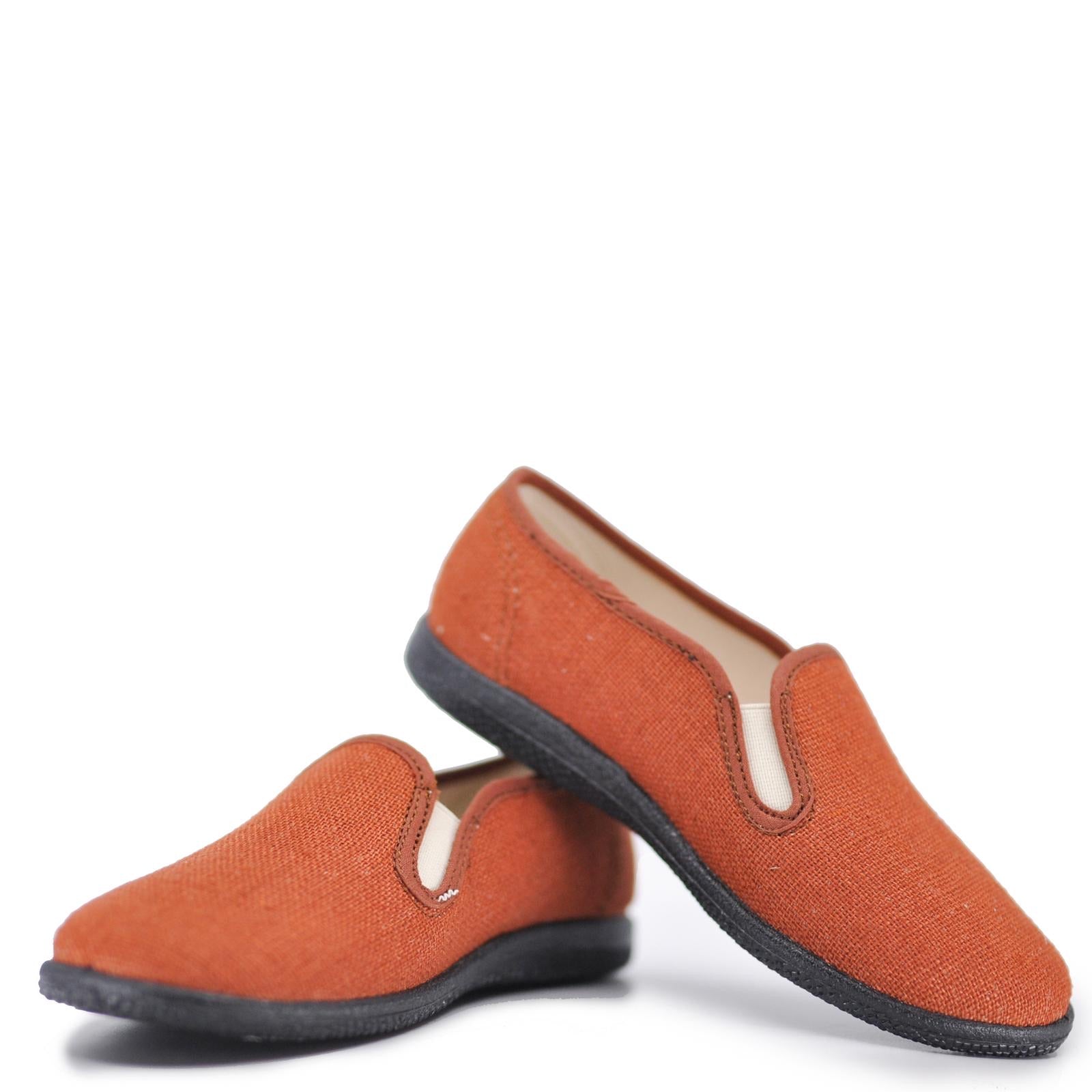 Pepe Rust Linen Slip-On Shoes for Men & Women - Comfortable Breathable Casual Loafers for Summer, Beach, and Home Wear