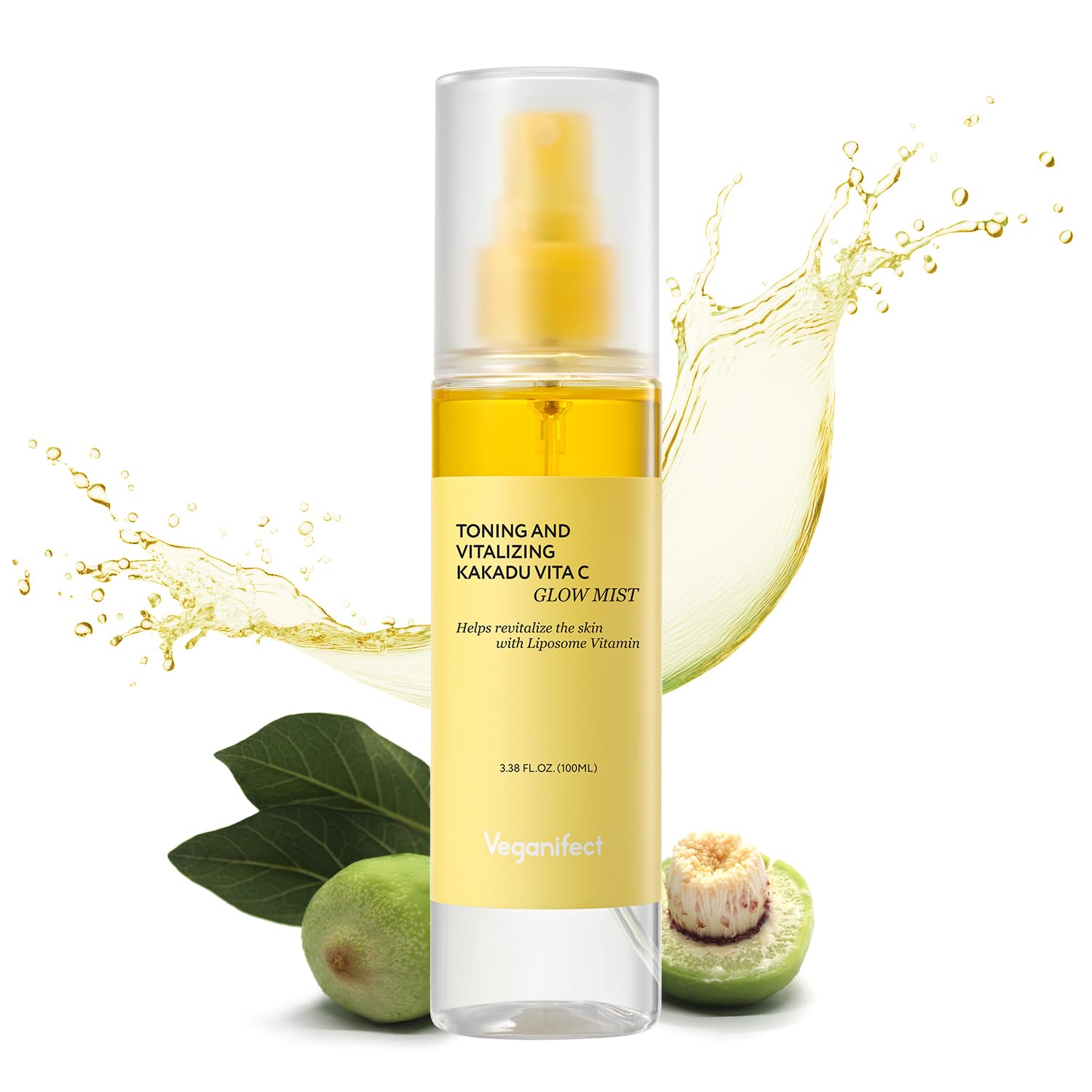 Vita C Glow Mist - Korean Vegan Skincare for Dewy Skin & 24H Hydration | Travel & Daily Use
