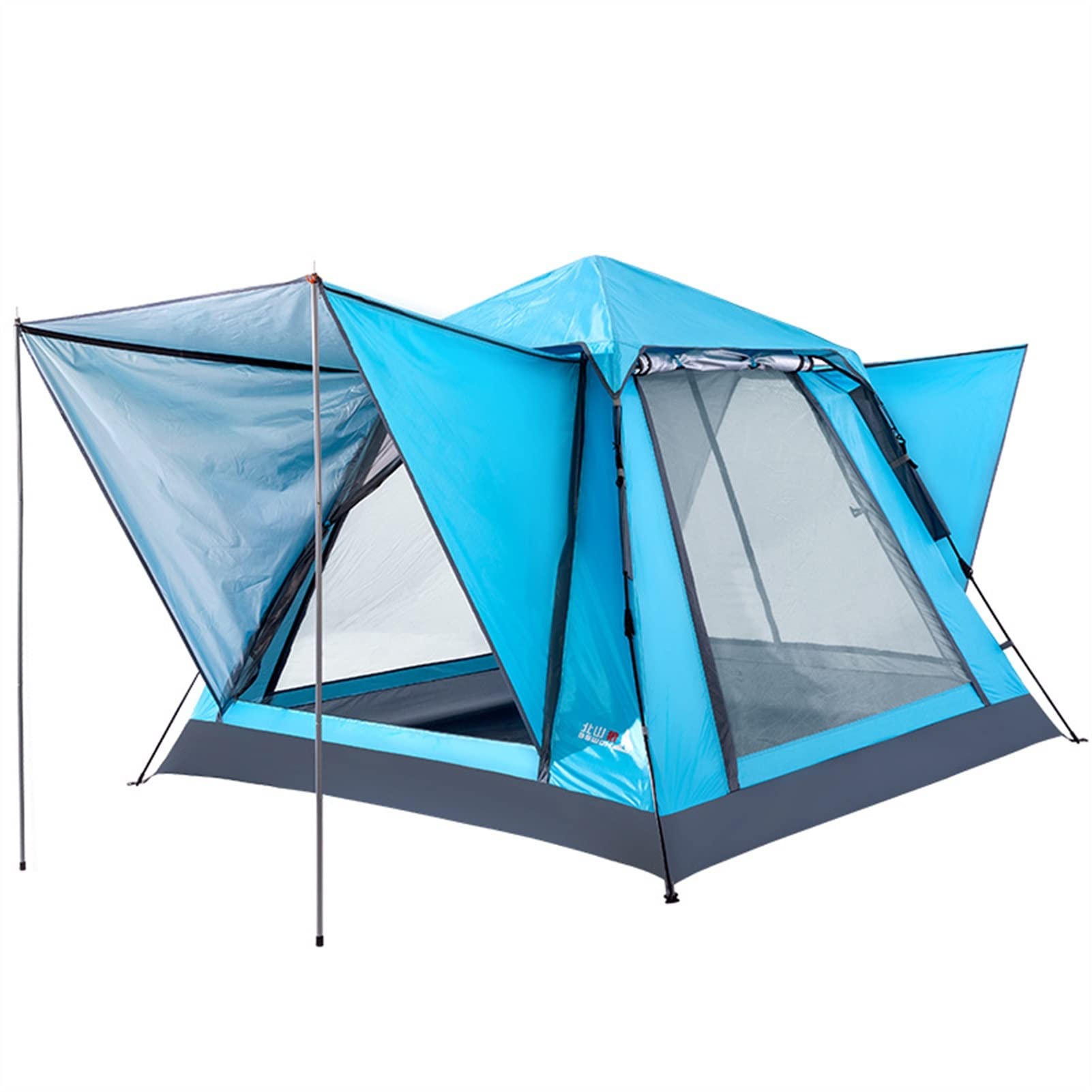 Tolalo 3-4 Person Camping Tent - Waterproof Windproof Family Tent with Rainfly | 2 Large Mesh Windows & Double Layer Design | Easy Setup & Portable with Carry Bag (Blue) - Perfect for Family Camping, Hiking & Outdoor Adventures