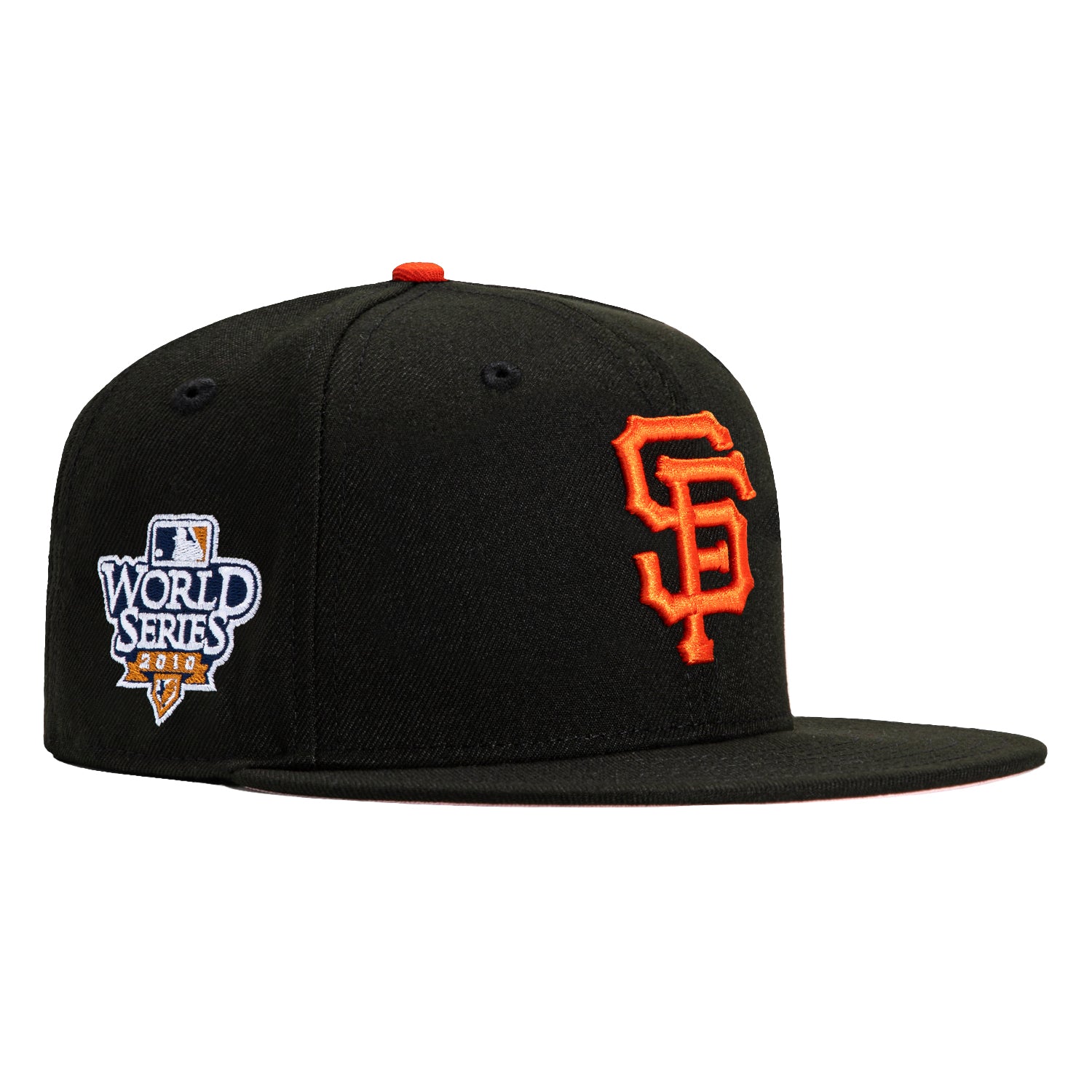 New Era 59Fifty San Francisco Giants 2010 World Series Patch Pink UV Black Hat - Official MLB Baseball Cap for Men & Women, Perfect for Games, Fan Gear & Streetwear Fashion