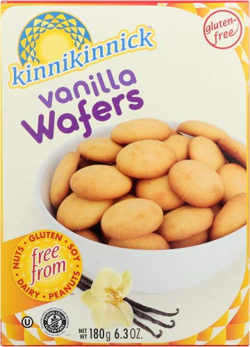 Kinnikinnick Gluten Free Vanilla Wafers - Allergy Friendly Cookies - 6.3 oz (2 Pack) | Perfect for Snacking, School Lunches & Celiac-Friendly Diets
