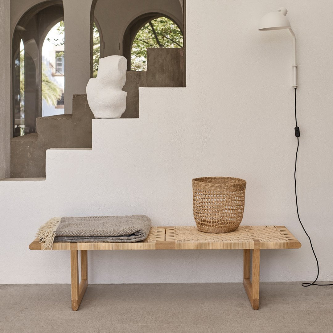 BM0488L Wooden Table Bench - Sturdy & Stylish for Indoor/Outdoor Use - Perfect for Dining, Entryway, or Garden Seating