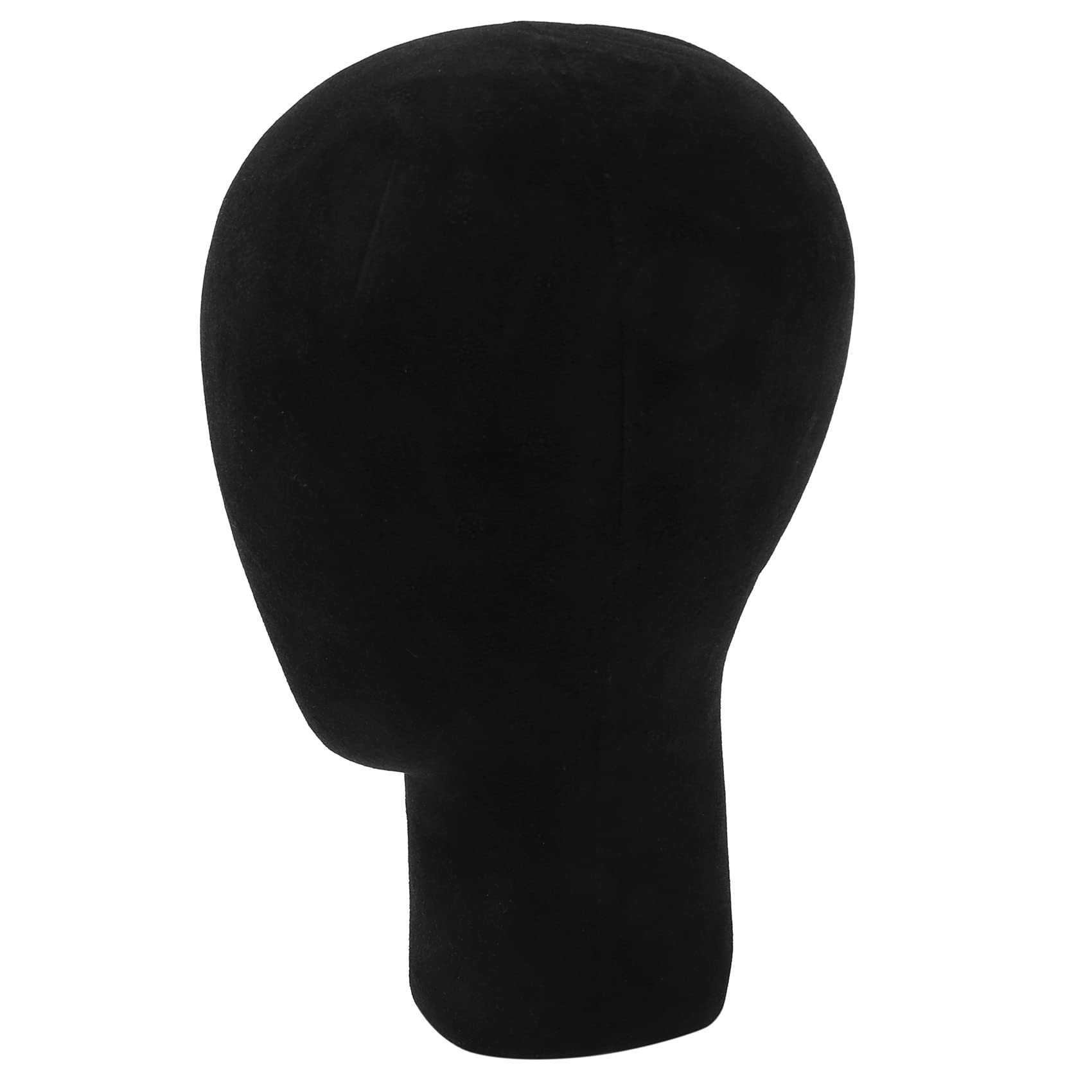 Styrofoam Mannequin Head with Stand - 35cm Black Wig Display & Eyeglass Holder for Salon, Cosmetology, and Retail Store Displays
