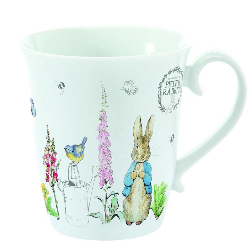 Peter Rabbit Classic Ceramic Coffee Mug - 12oz White with Cute Bunny Design - Perfect for Tea, Coffee & Hot Chocolate at Home or Office