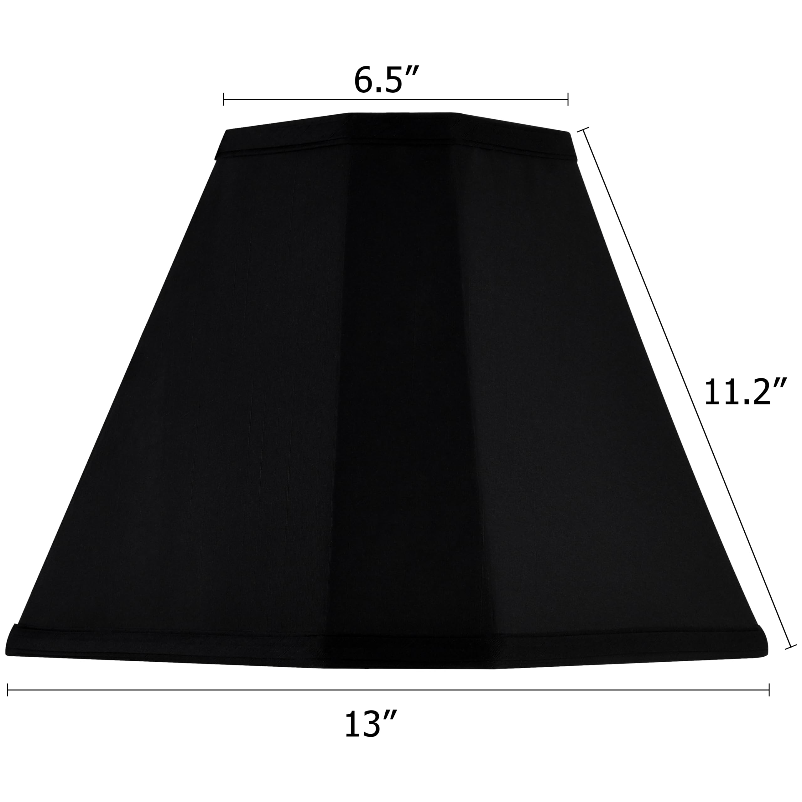 GO&SO Black Bell Lamp Shades Set of 2 - 6.5