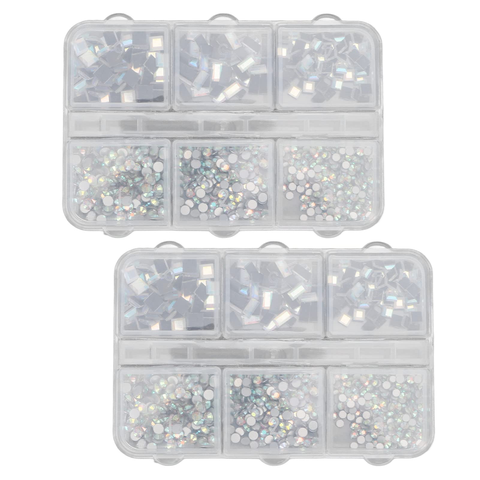 Sparkling Round Rhinestones for Nails - Professional Manicure Decorations for Salons & DIY Nail Art | Perfect for Wedding, Party, and Special Occasion Nail Designs