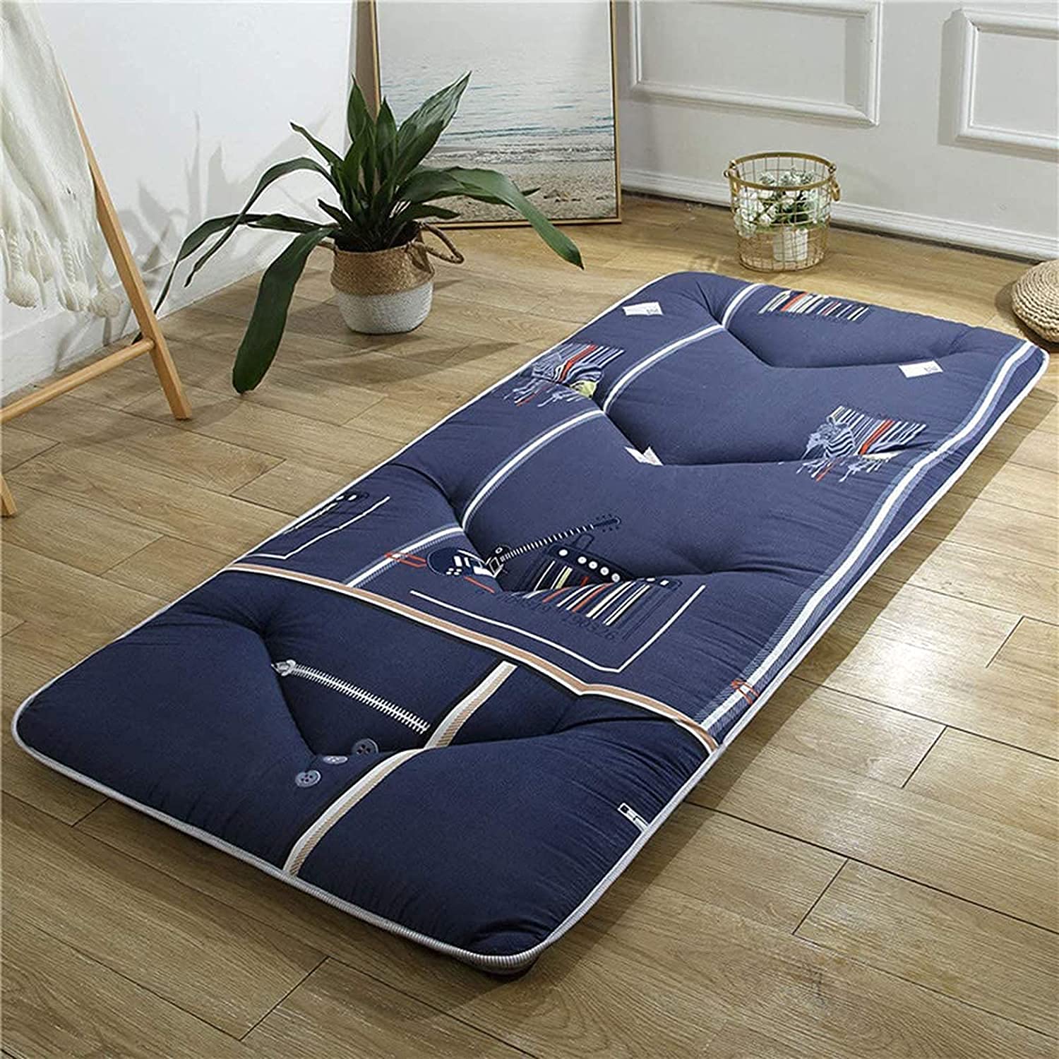 Japanese Tatami Floor Mat - Foldable Futon Mattress for Single Bed, Student Dormitory, Massage & Rolling Bed | Portable Floor Pad for Home, Yoga, Meditation & Guest Sleeping