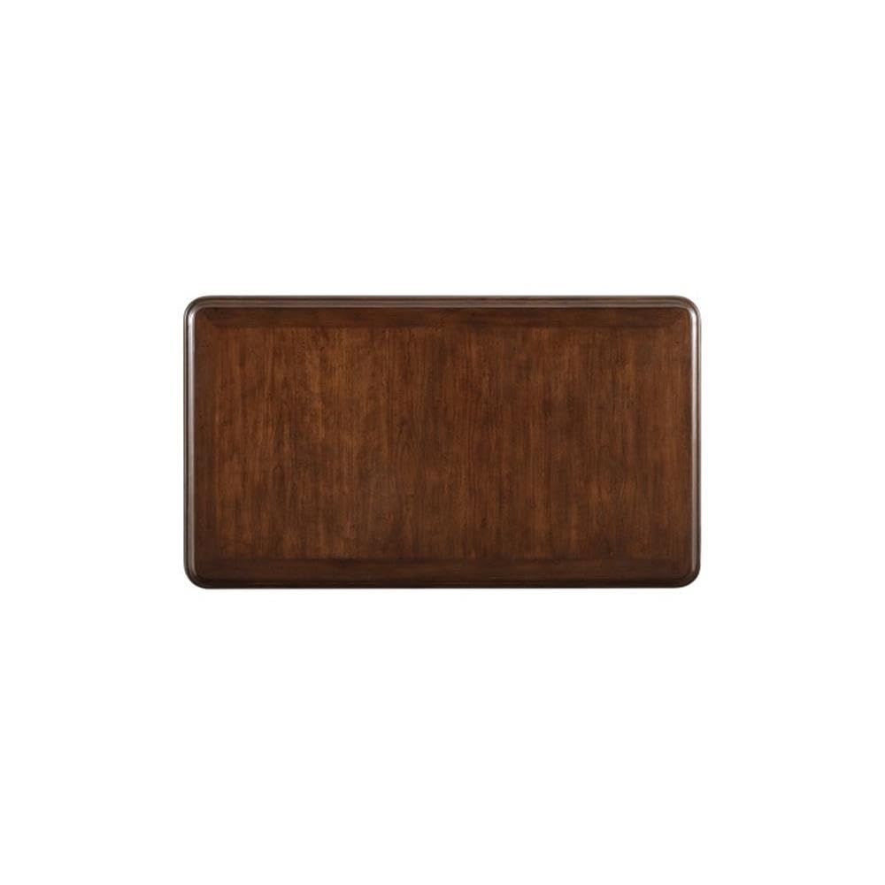 BOWERY HILL Traditional Cherry Hardwood Computer Desk with Park Legs - Perfect for Home Office, Study Room & Workspace