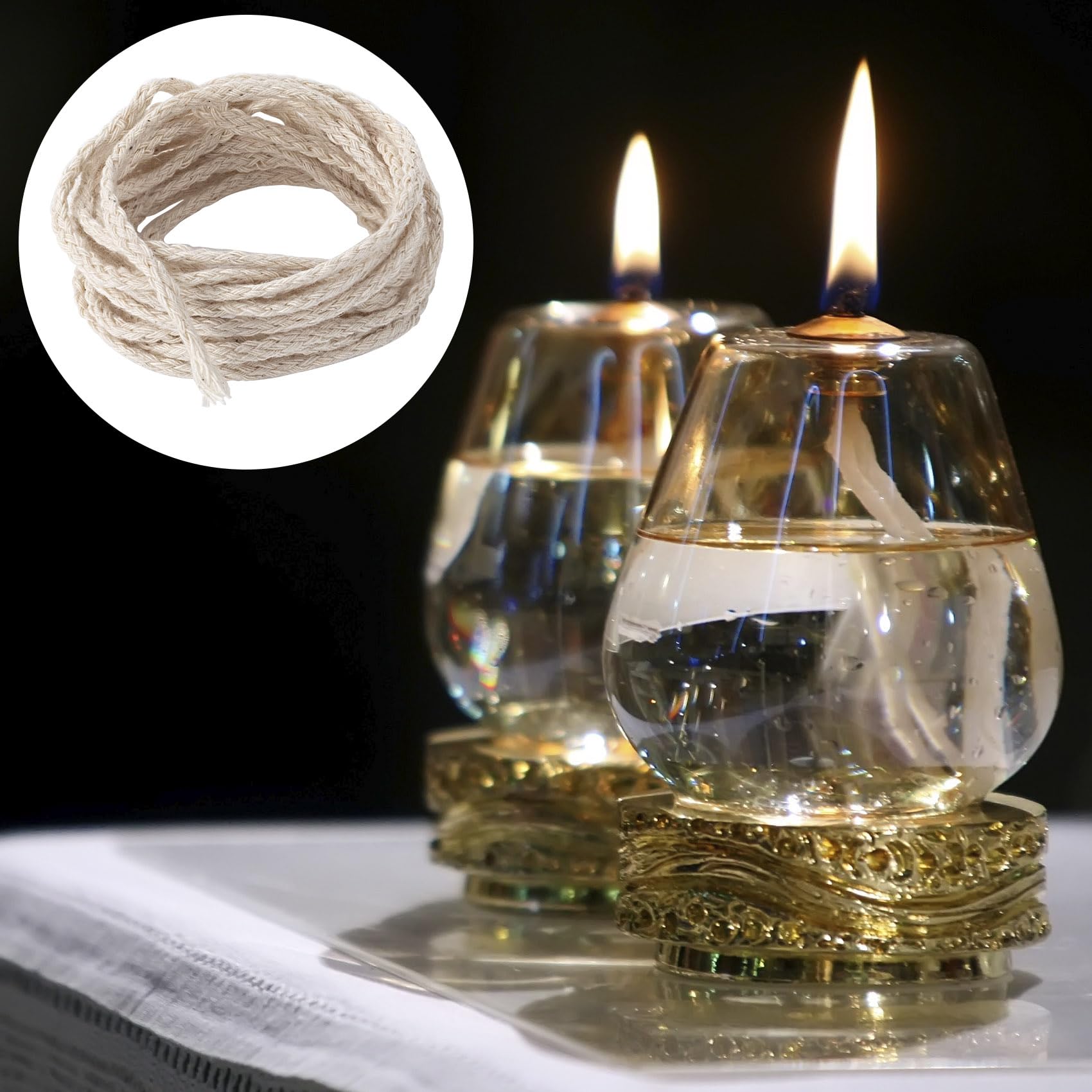 65.6 Ft Oil Lamp Wicks Replacement - 1/10