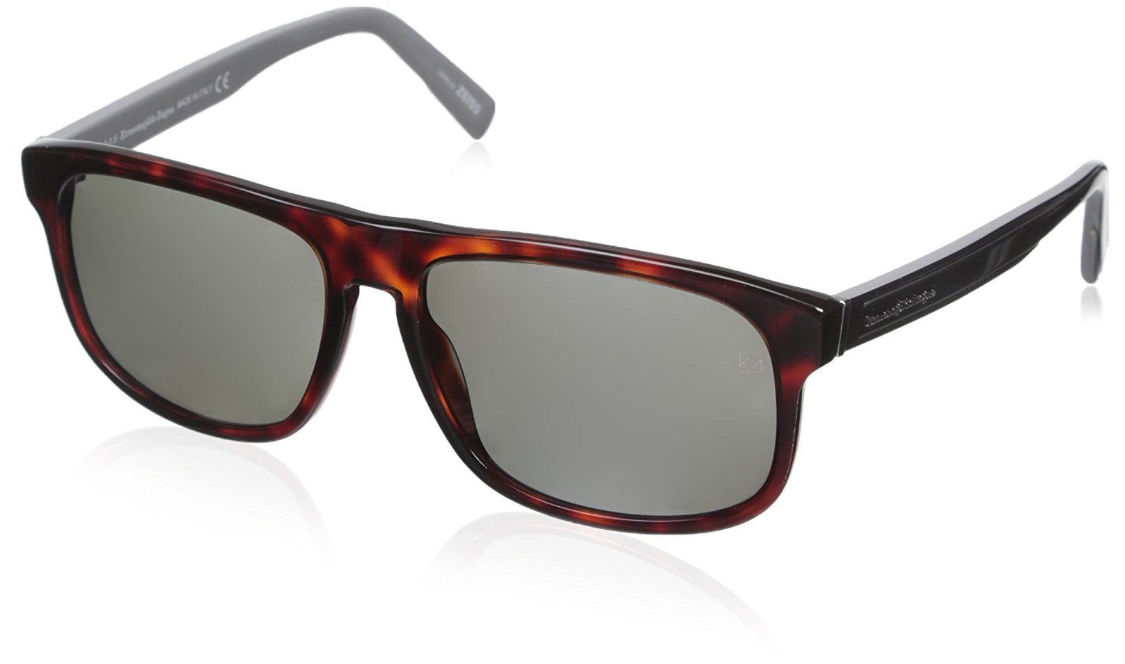 Ermenegildo Zegna Men's Classic Rectangular Sunglasses - UV Protection Polarized Lenses for Driving & Outdoor Activities
