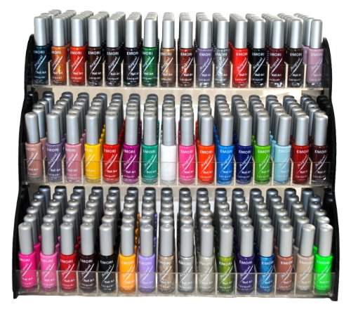 Emori All About Nail 50-Piece Color Nail Polish Set with Nail Art Brushes + 3 Scented Nail Polish Removers - Magical Collection | Professional Manicure Kit for Home Salon, Nail Art Design & DIY Beauty Care