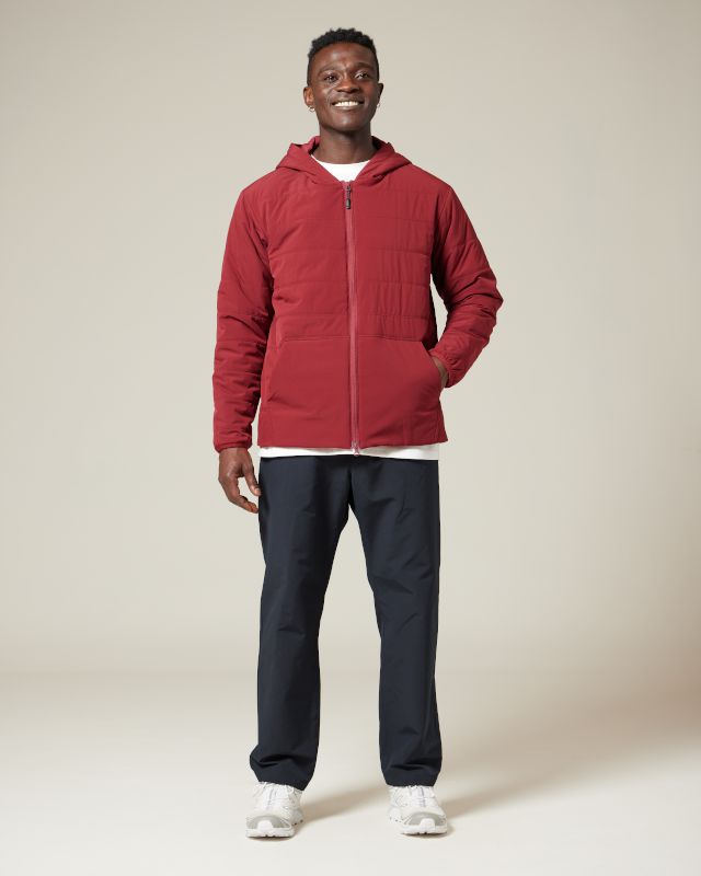 Flexible Insulated Zip Up Hoodie for Men & Women - Lightweight Winter Jacket with Warm Lining - Perfect for Outdoor Activities, Hiking & Casual Wear