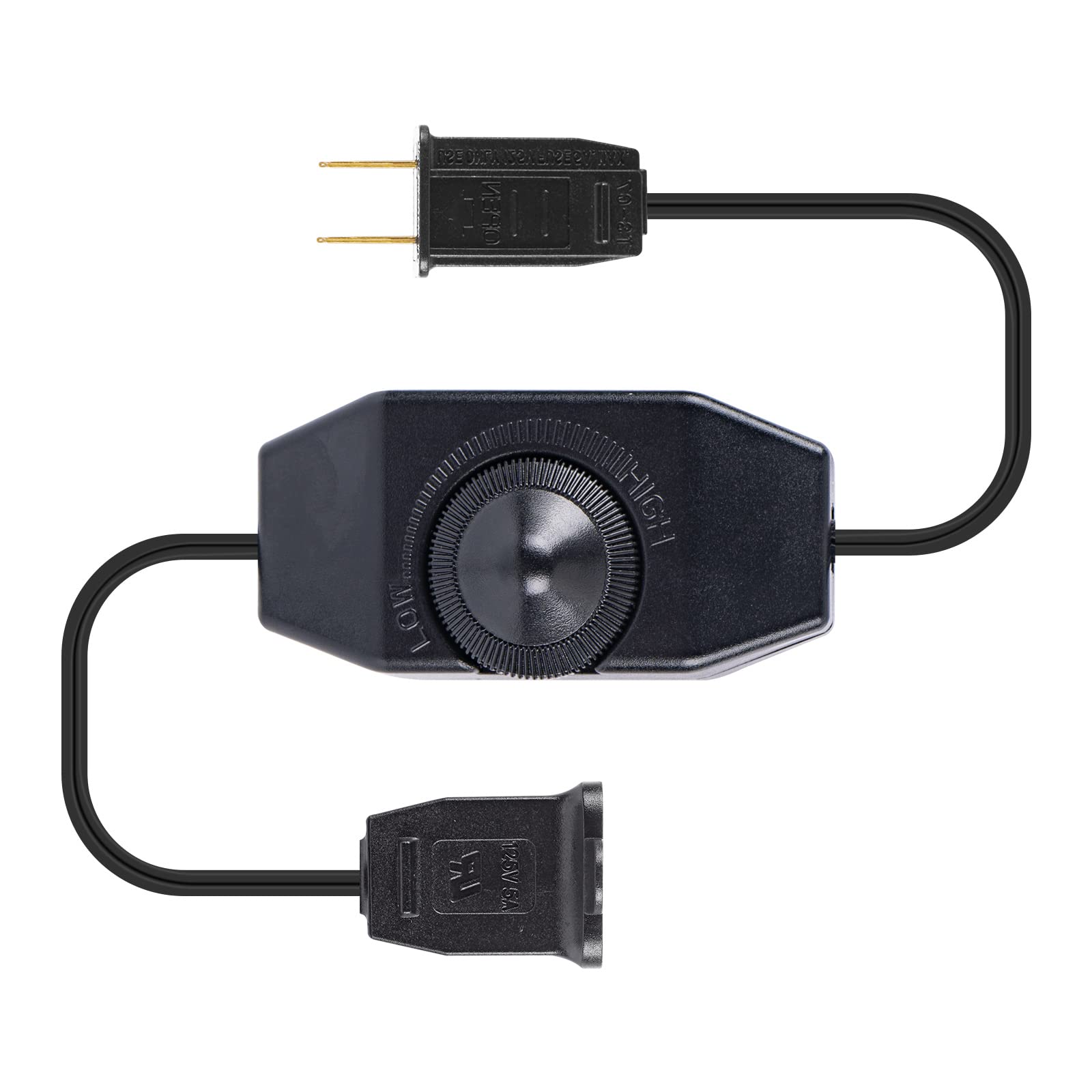 KNONEW 20FT LED Dimmer Switch - Adjustable Brightness Control for G40 ST38 S14 String Lights | Perfect for Indoor/Outdoor Party, Wedding, Christmas & Home Decoration Lighting