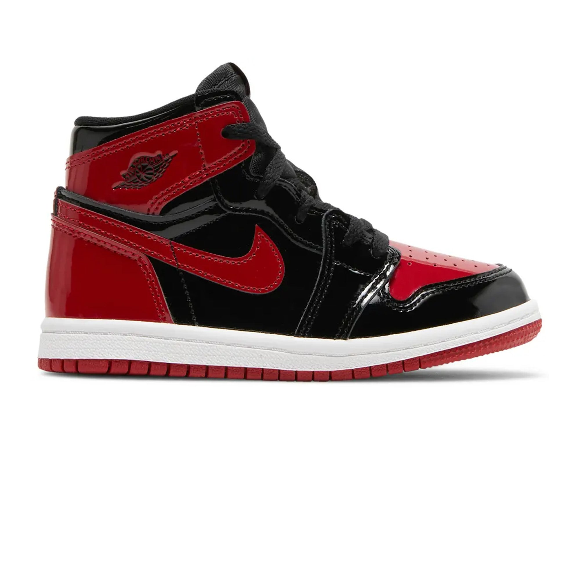 Air Jordan 1 'Patent Bred' TD (2021) - Men's Basketball Shoes for Streetwear & Sneaker Collection | Perfect for Casual Wear, Sports & Fashion Outfits