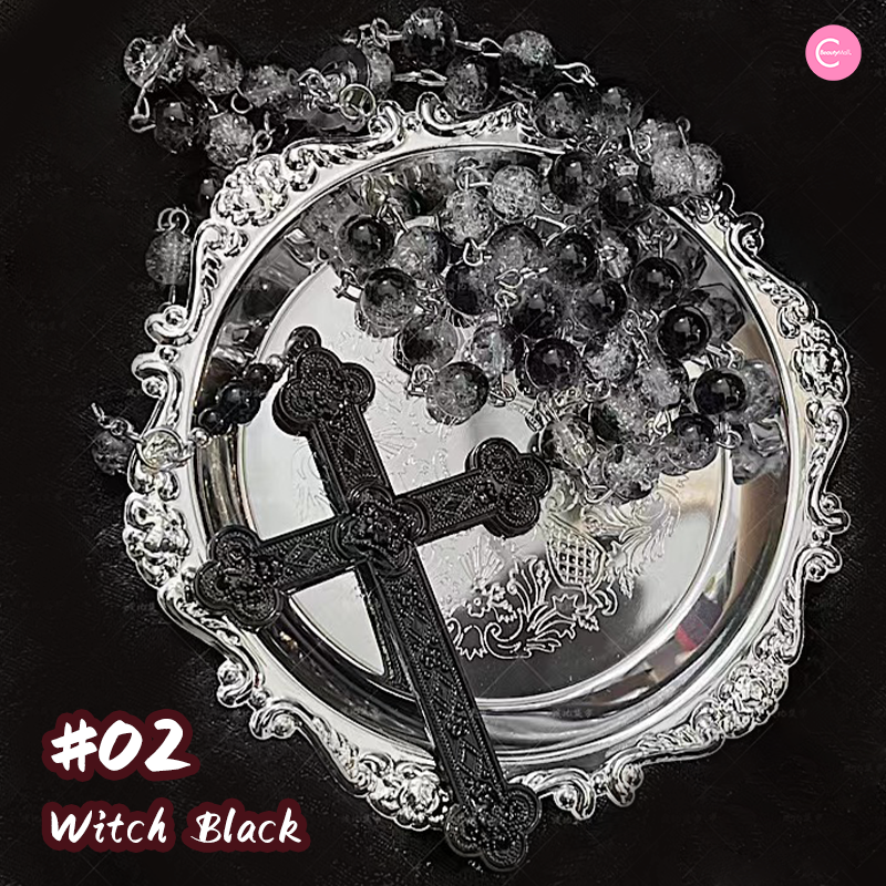 Gothic Dark Punk Cross Pendant Necklace for Women & Men - Stainless Steel Gothic Jewelry - Perfect for Halloween, Cosplay, and Alternative Fashion