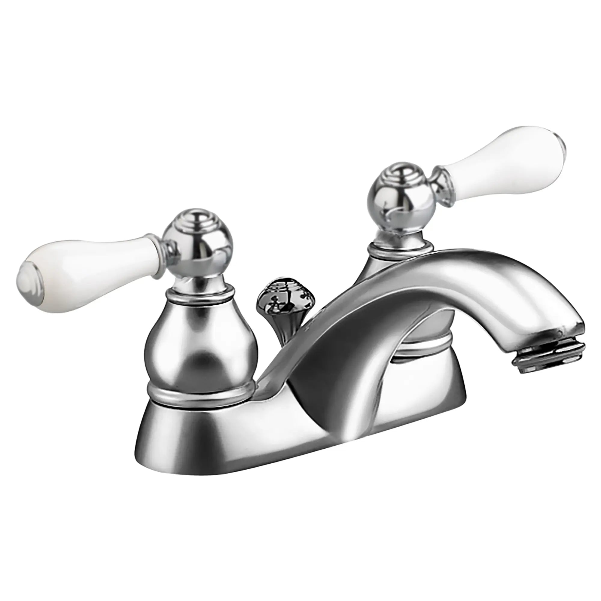 Hampton 2-Handle 4 Inch Centerset Bathroom Faucet - Chrome Finish for Vanity Sink, Perfect for Modern Home & Commercial Bathroom Renovation