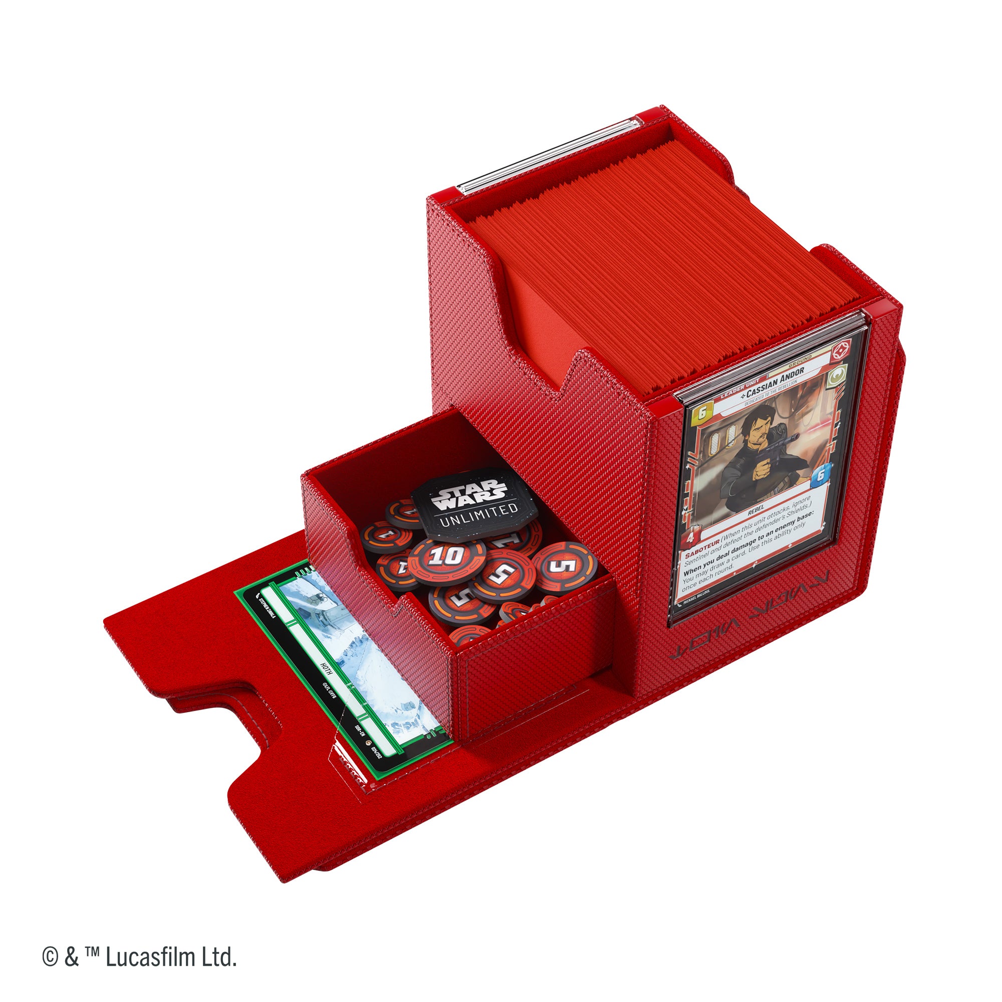 Star Wars: Unlimited Twin Suns Deck Pod Red - Collectible Card Game for Fans | Perfect for Tournaments & Casual Play