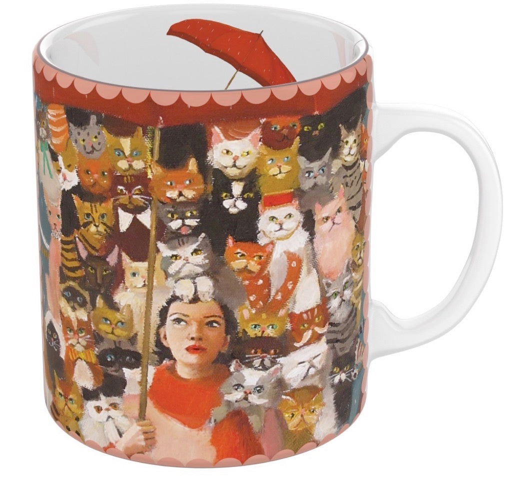 Elegant Cat Countess Mug - Cute Ceramic Coffee Cup for Cat Lovers - Perfect for Tea, Coffee & Hot Drinks at Home or Office
