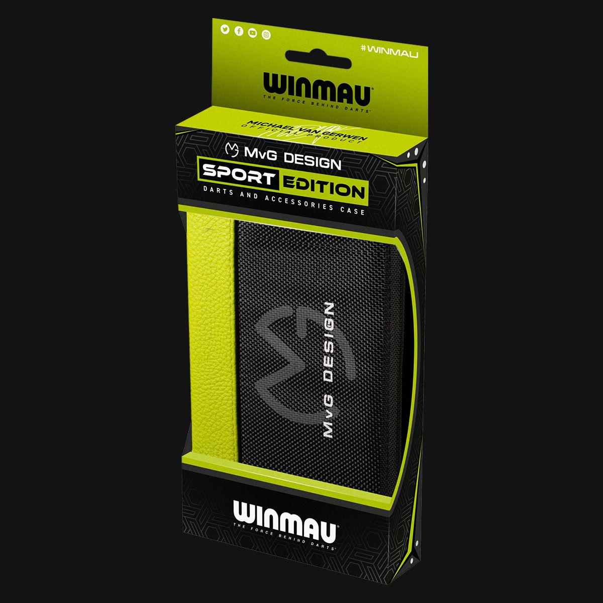 Winmau Michael van Gerwen MVG Sport Edition Dart Case - Professional Steel Tip Darts Storage for Players | Perfect for Tournaments, Practice & Home Use