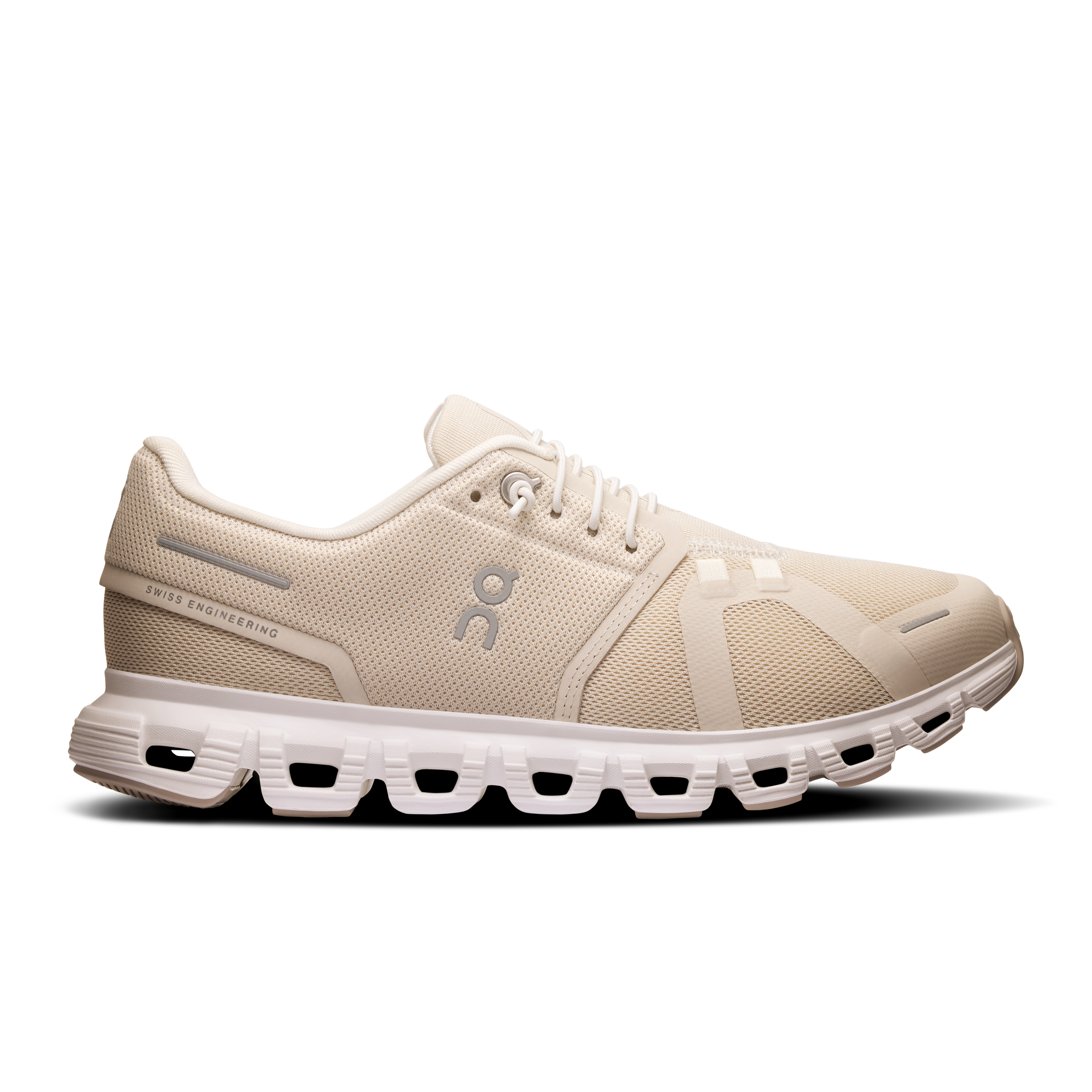 Women's Cloud 6 Running Shoes - Pearl White Lightweight Comfortable Sneakers for Jogging, Gym Workouts & Everyday Wear