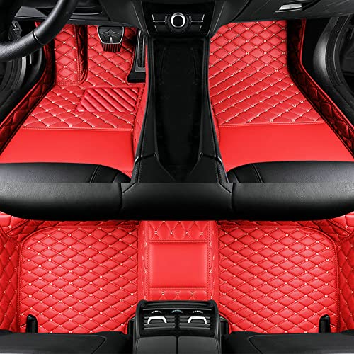red beige car floor mats