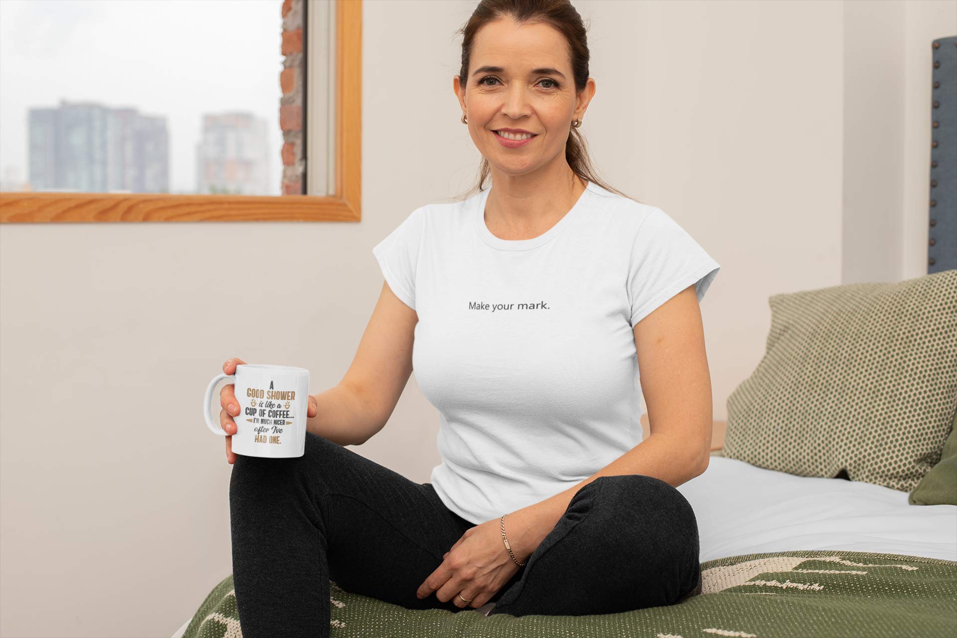 Premium 11oz Coffee & Tea Mug - Perfect for Shower Coffee Lovers & Enthusiasts - Ideal for Relaxing Bath Time or Morning Routine