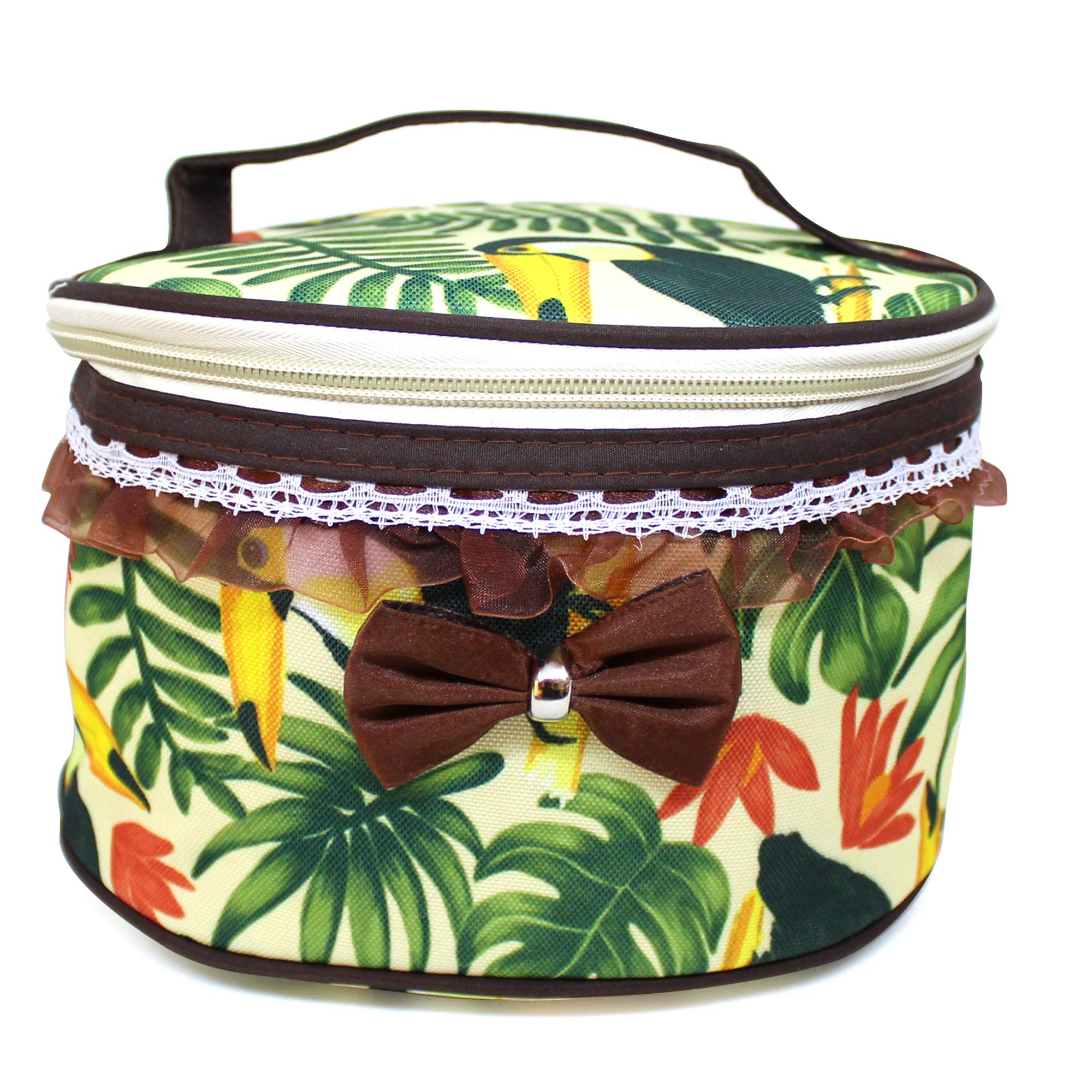 TIED RIBBONS Makeup Bag Travel Cosmetic Organizer for Women & Girls (20x13cm) - Perfect for Travel, Gym & Daily Essentials Storage