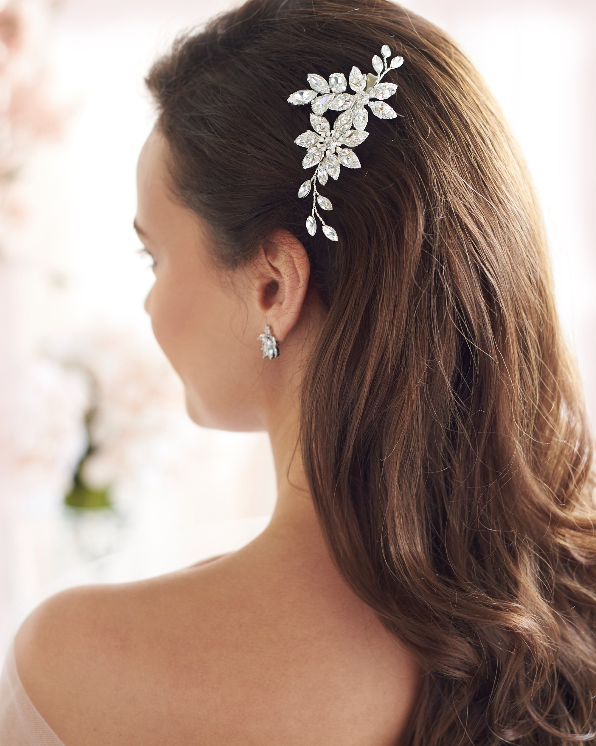 Bria Pearl & Crystal Hair Clip - Elegant Bridal Hair Accessories for Weddings, Parties & Special Occasions