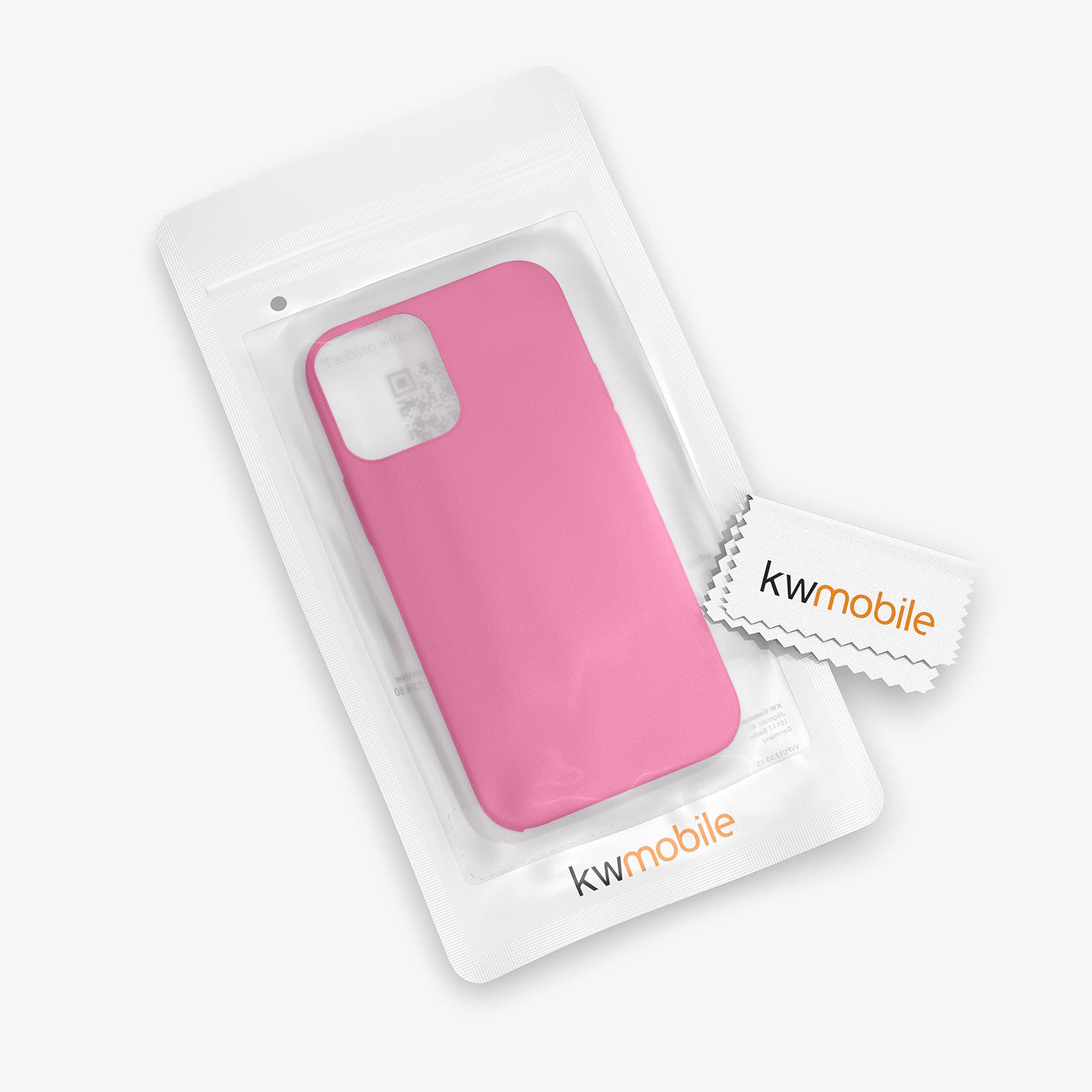kwmobile Premium TPU Silicone Case for Apple iPhone 12 & iPhone 12 Pro - Soft Protective Phone Cover with Sweet Candy Design - Perfect for Everyday Use, Work & Travel