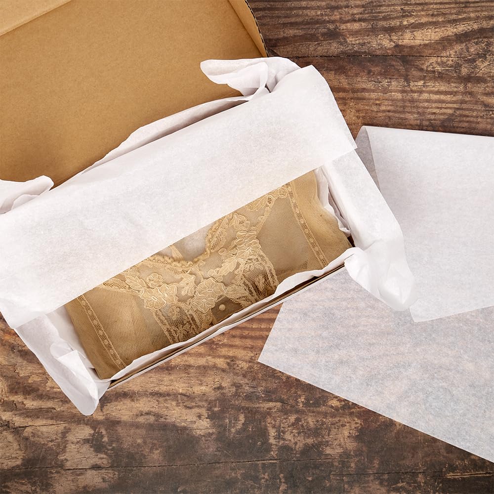 Premium White Tissue Paper Bulk Pack - 960 Sheets, Acid-Free, 20