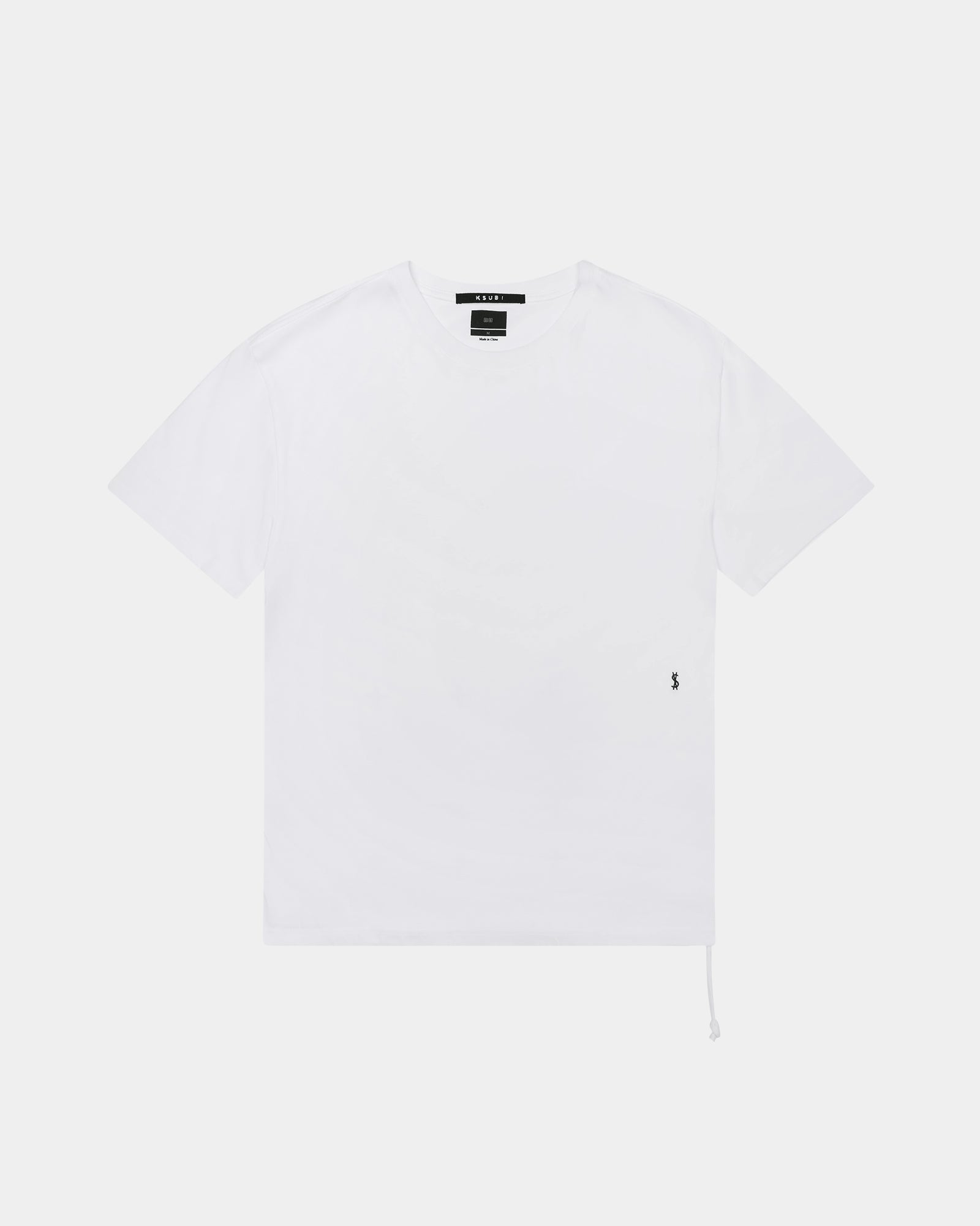 4 X 4 BIGGIE SS TEE OPTIC WHITE - Men's Graphic T-Shirt with Vintage Style for Casual Wear and Street Fashion