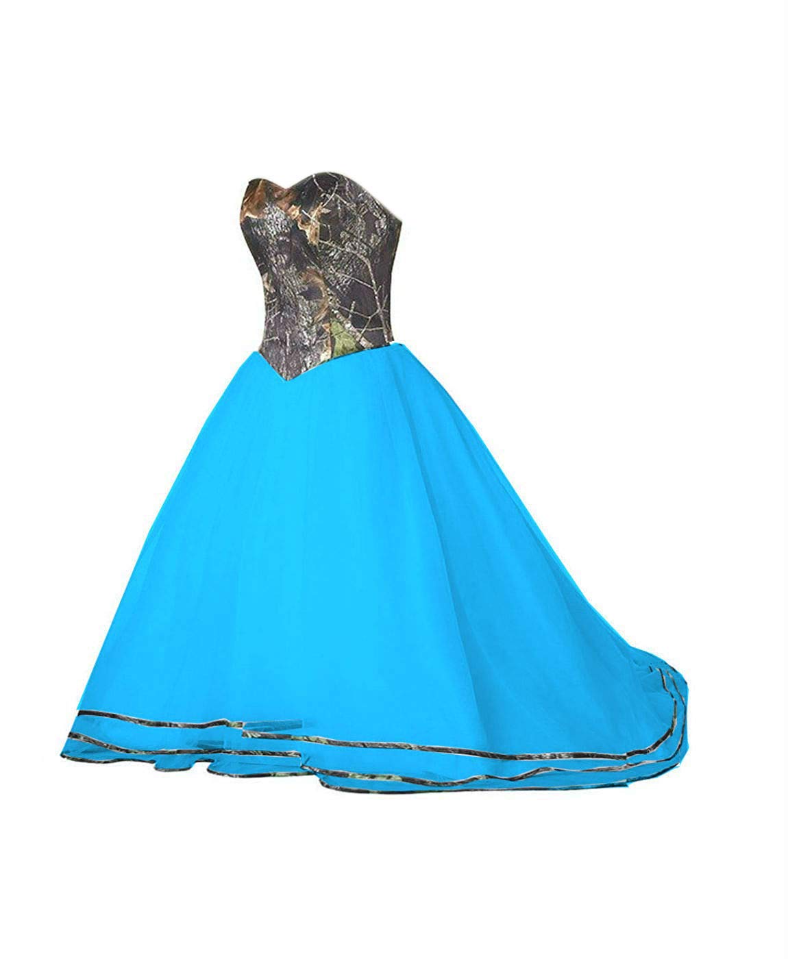 Elegant A-Line Short Prom Dress with Camo Print & Tulle Skirt - Homecoming, Wedding Guest & Party Dress for Women