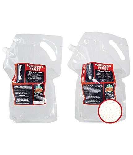 Live Marine Copepods 3000+ Tisbe & Tigriopus Pods - Premium Fish Food for Mandarin & Picky Eaters (128oz) | Saltwater Aquarium Nutrition for Reef Tanks & Coral Health
